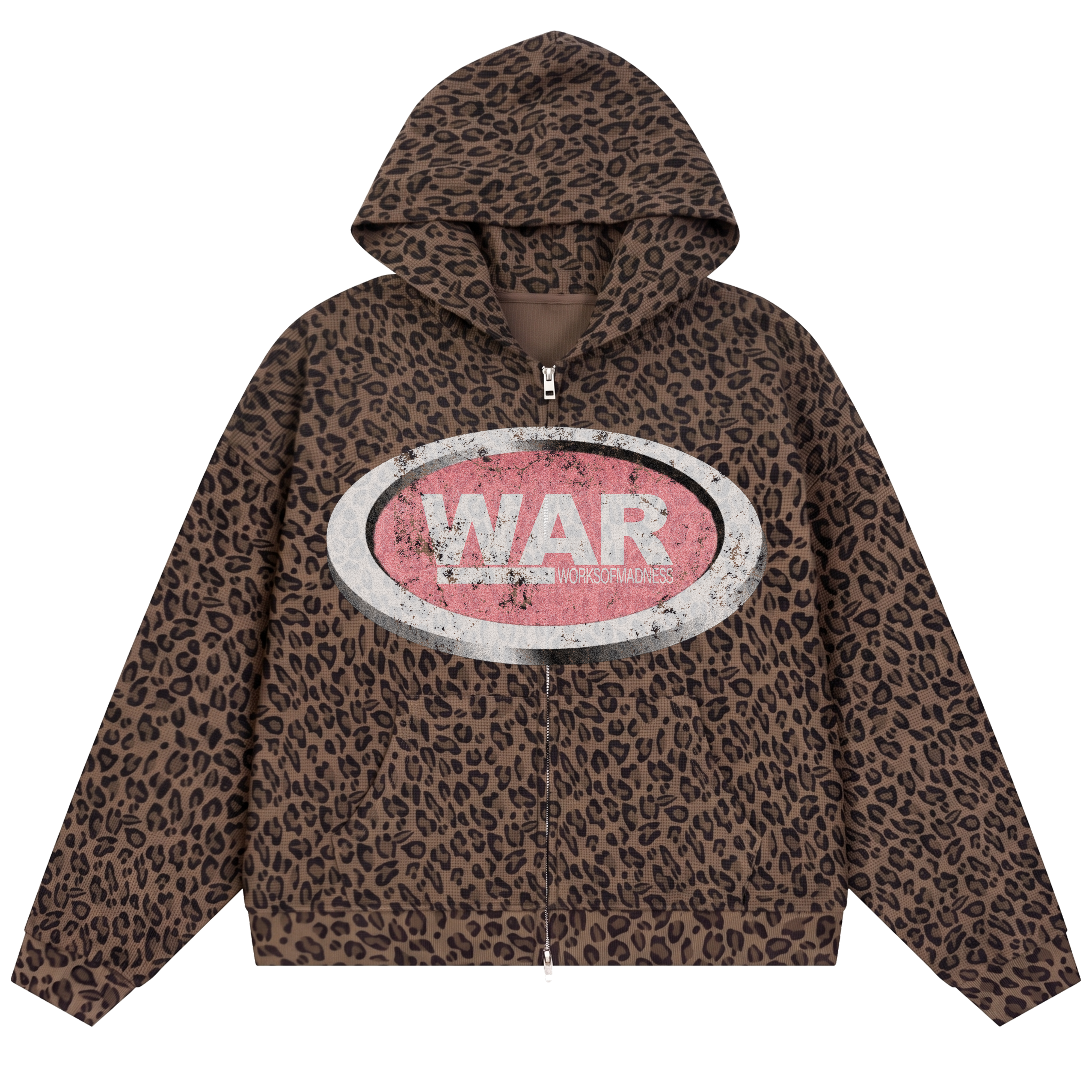 War Waffle Zip Up - Cheetah
