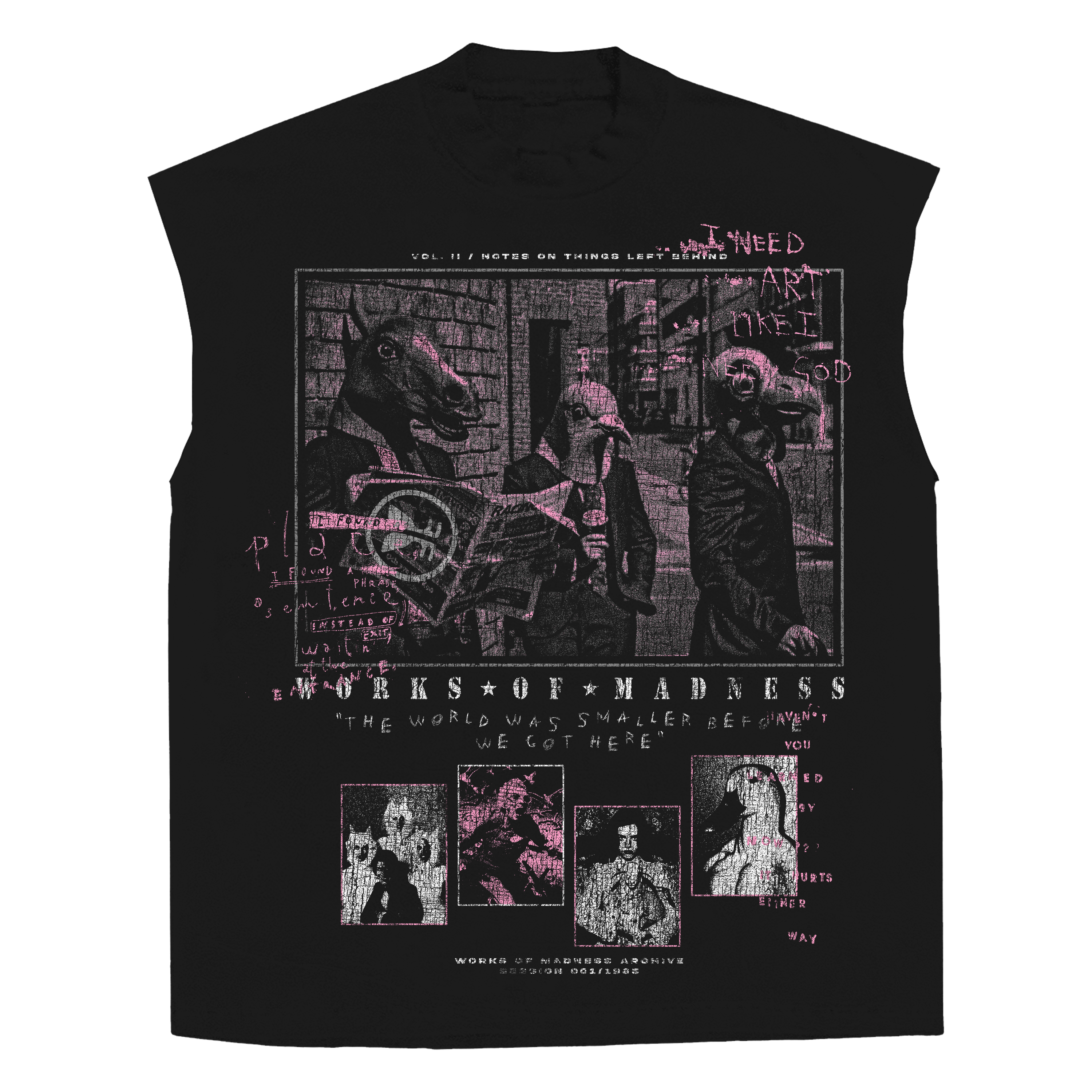 The Congregation Sleeveless Tee - Black