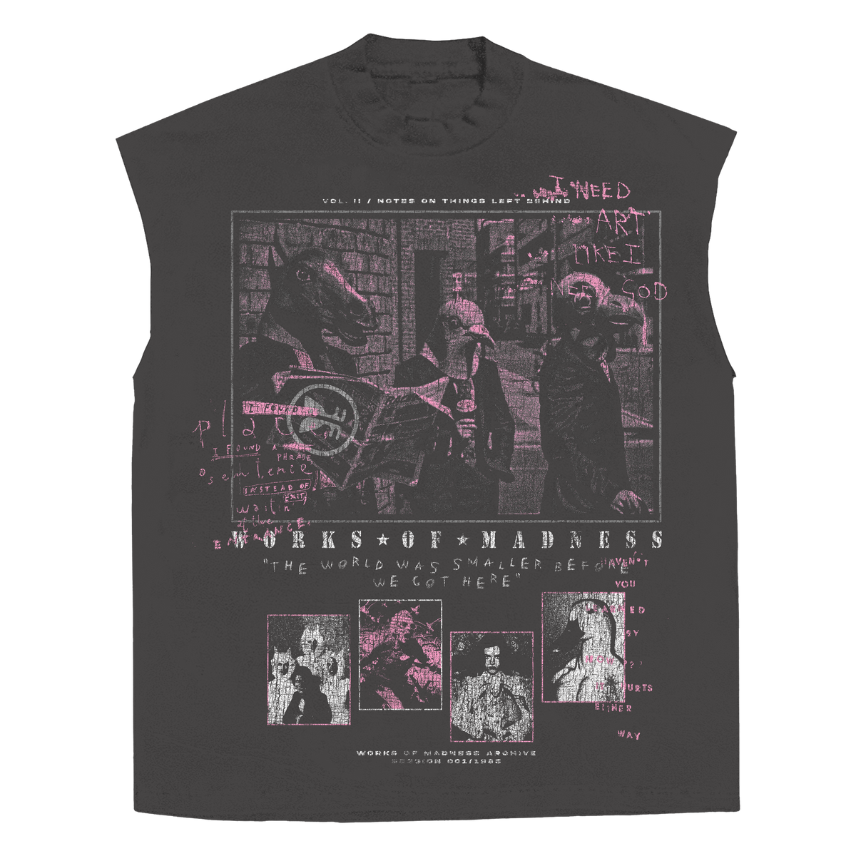 The Congregation Sleeveless Tee - Grey