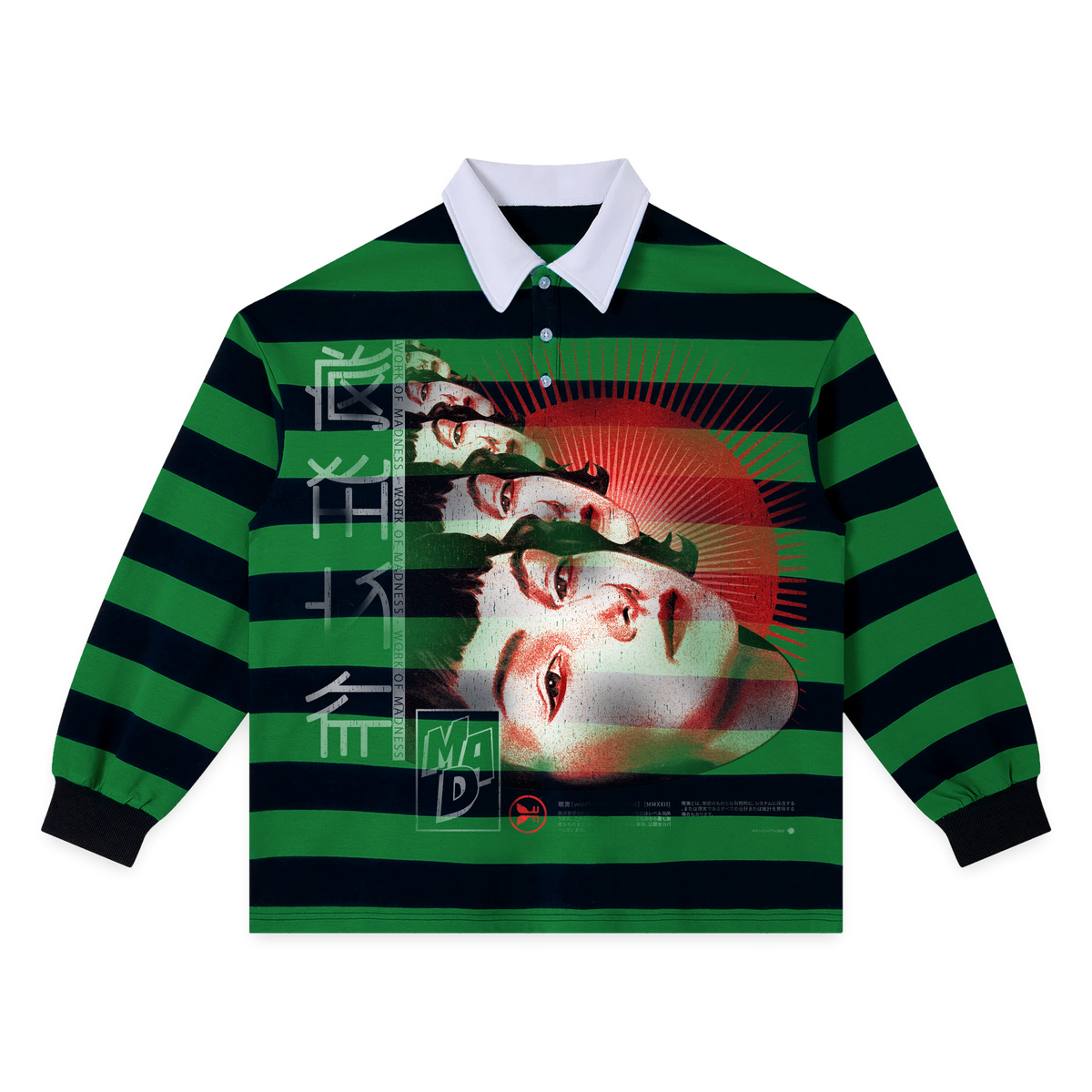 Deja Vu Stripe Polo - Green