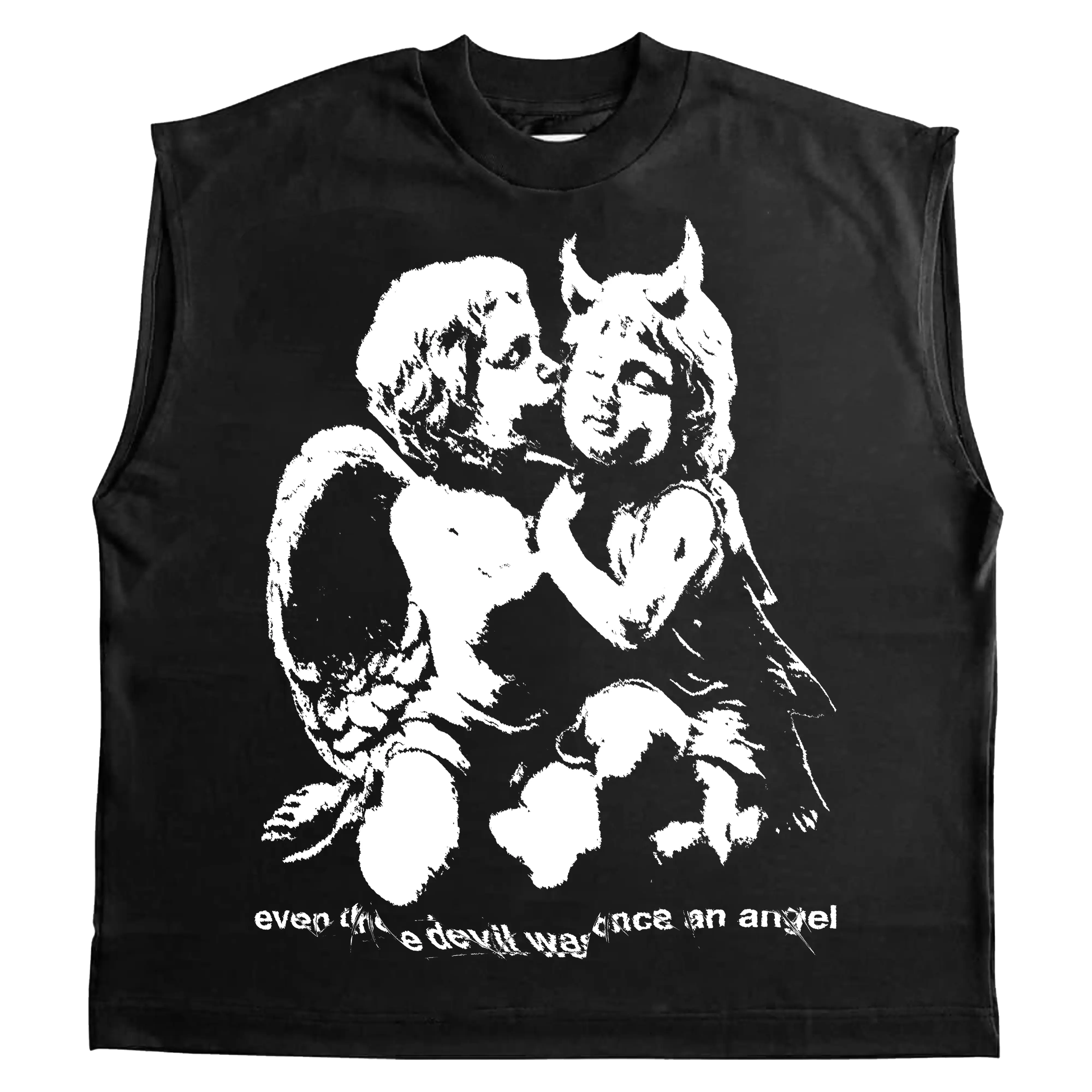 Devil Angel Sleeveless Tee WorksOfMadness