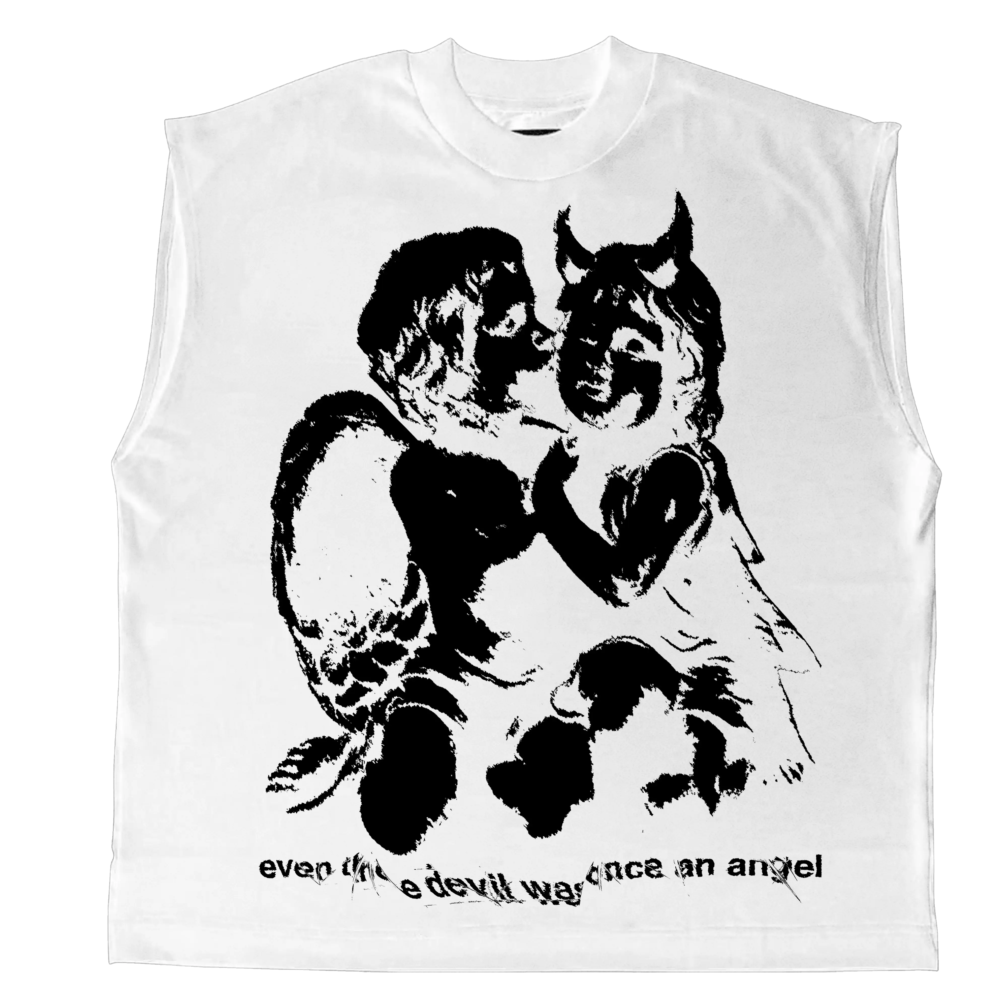 Devil Angel Sleeveless Tee WorksOfMadness