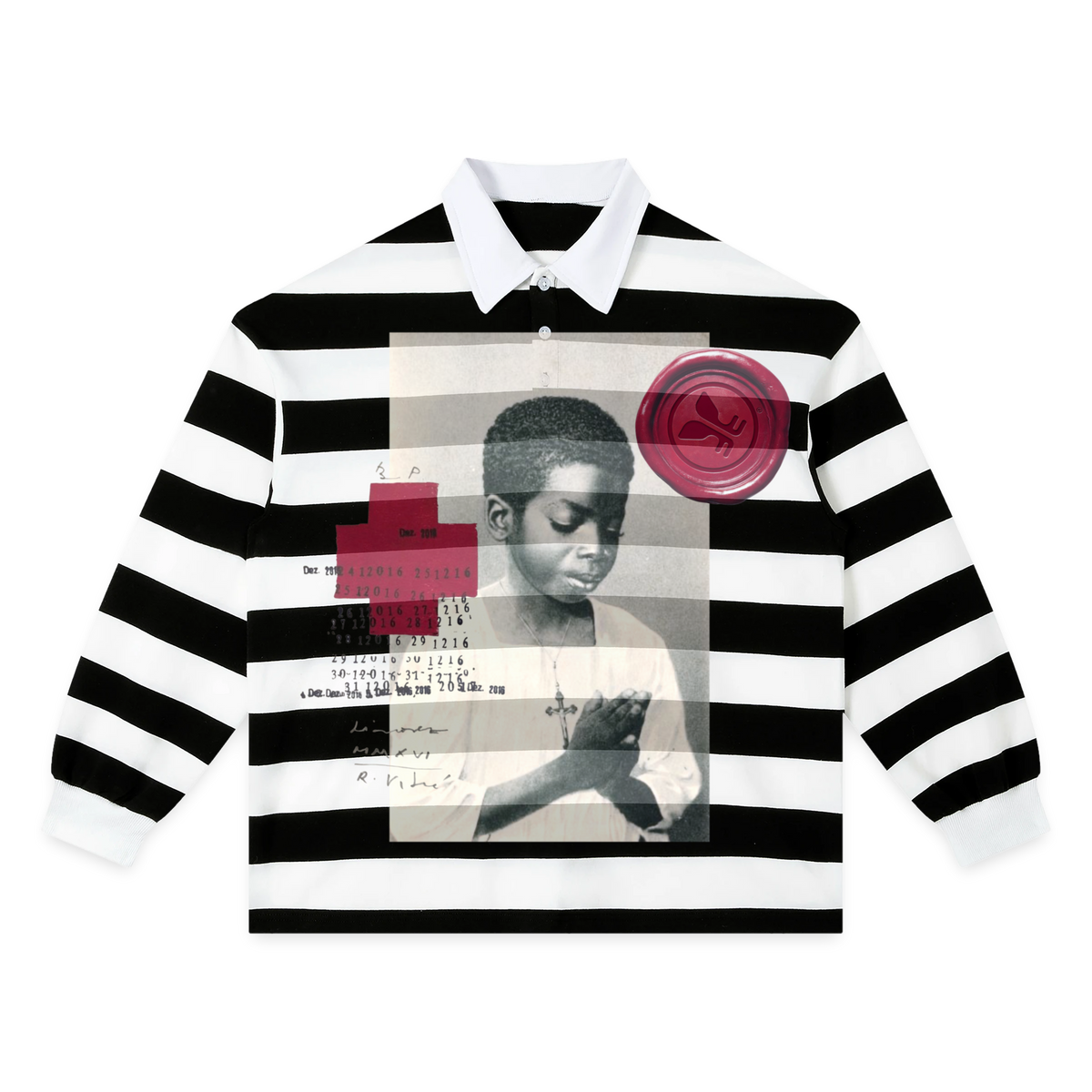 Devotion Stripe Polo - Black