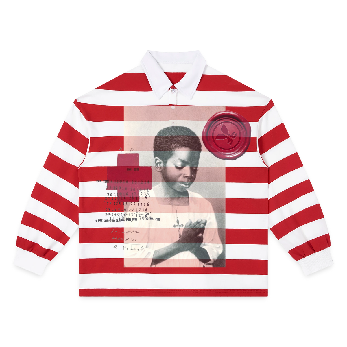 Devotion Stripe Polo - Red