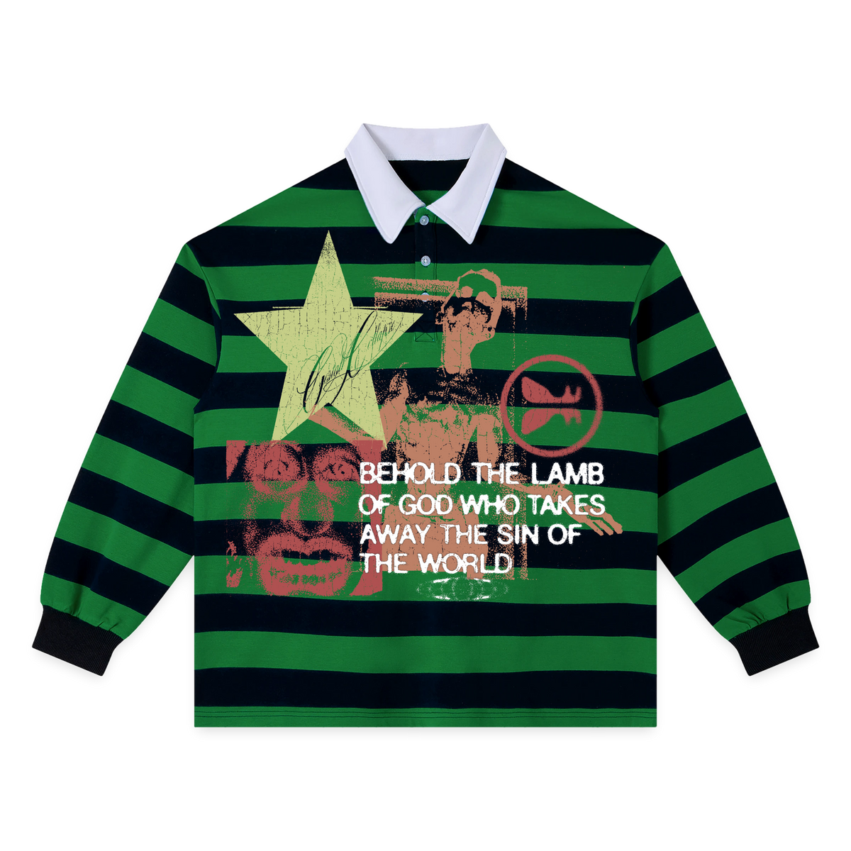 Expression Stripe Polo - Green