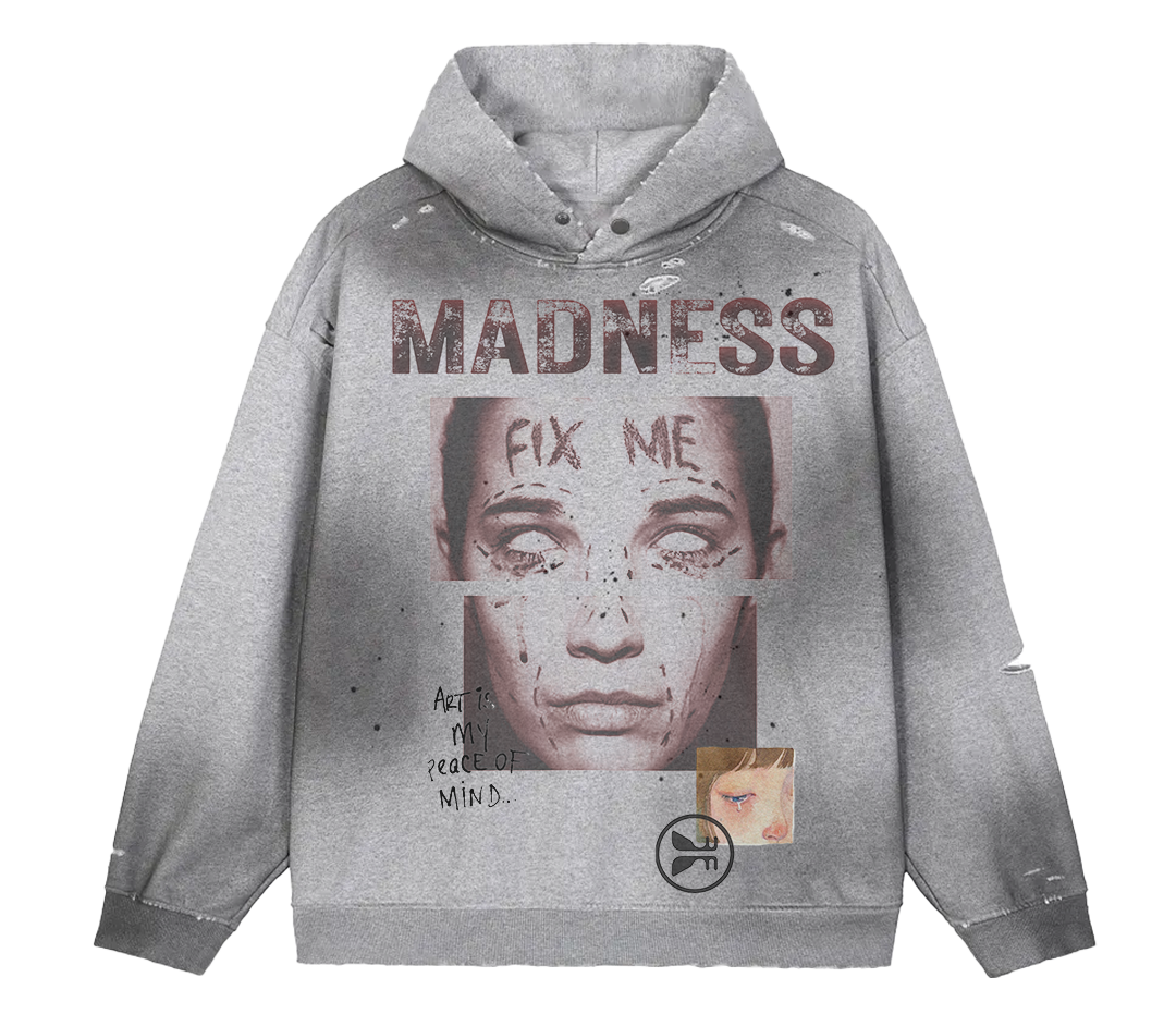 Fix Me Faded Distress Hoodie