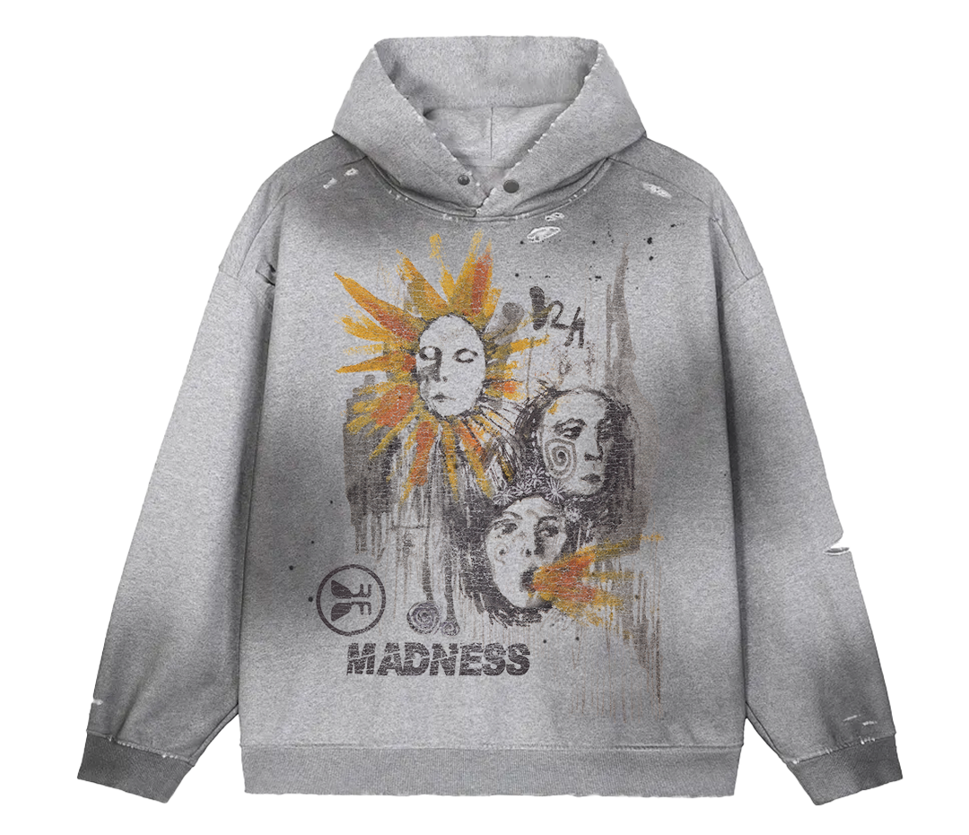 Sunstroke Faded Distress Hoodie