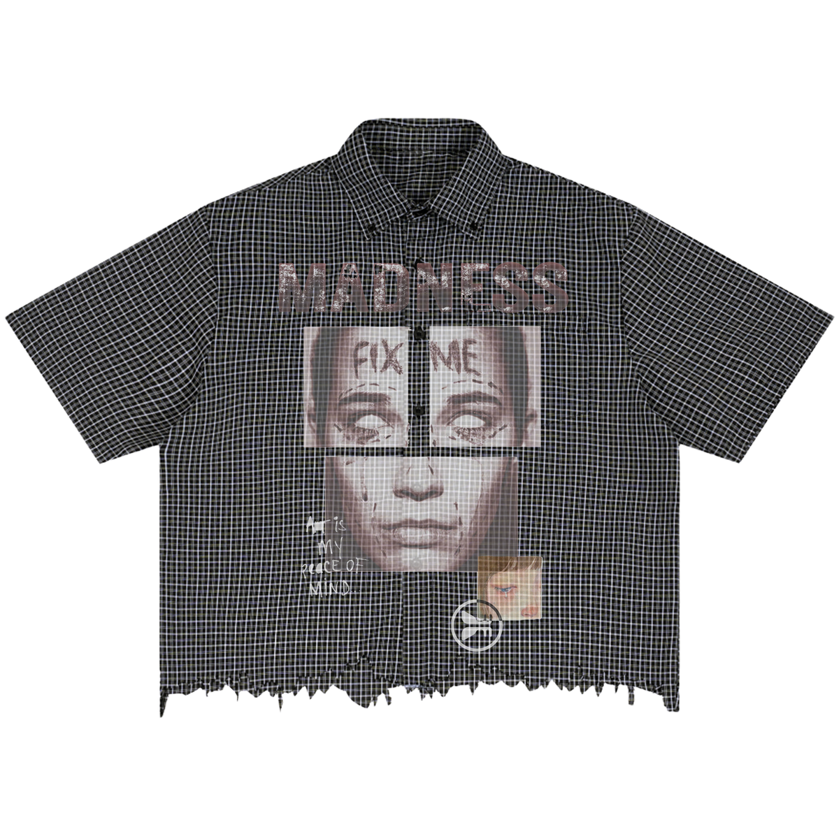 Fix Me Distress Button Up