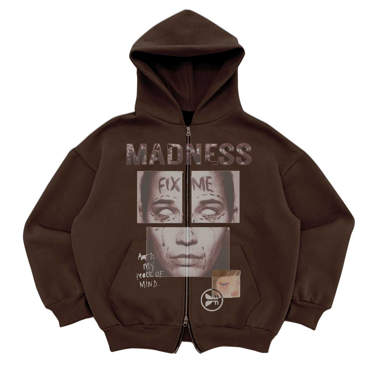 Fix Me Zip Up - Brown