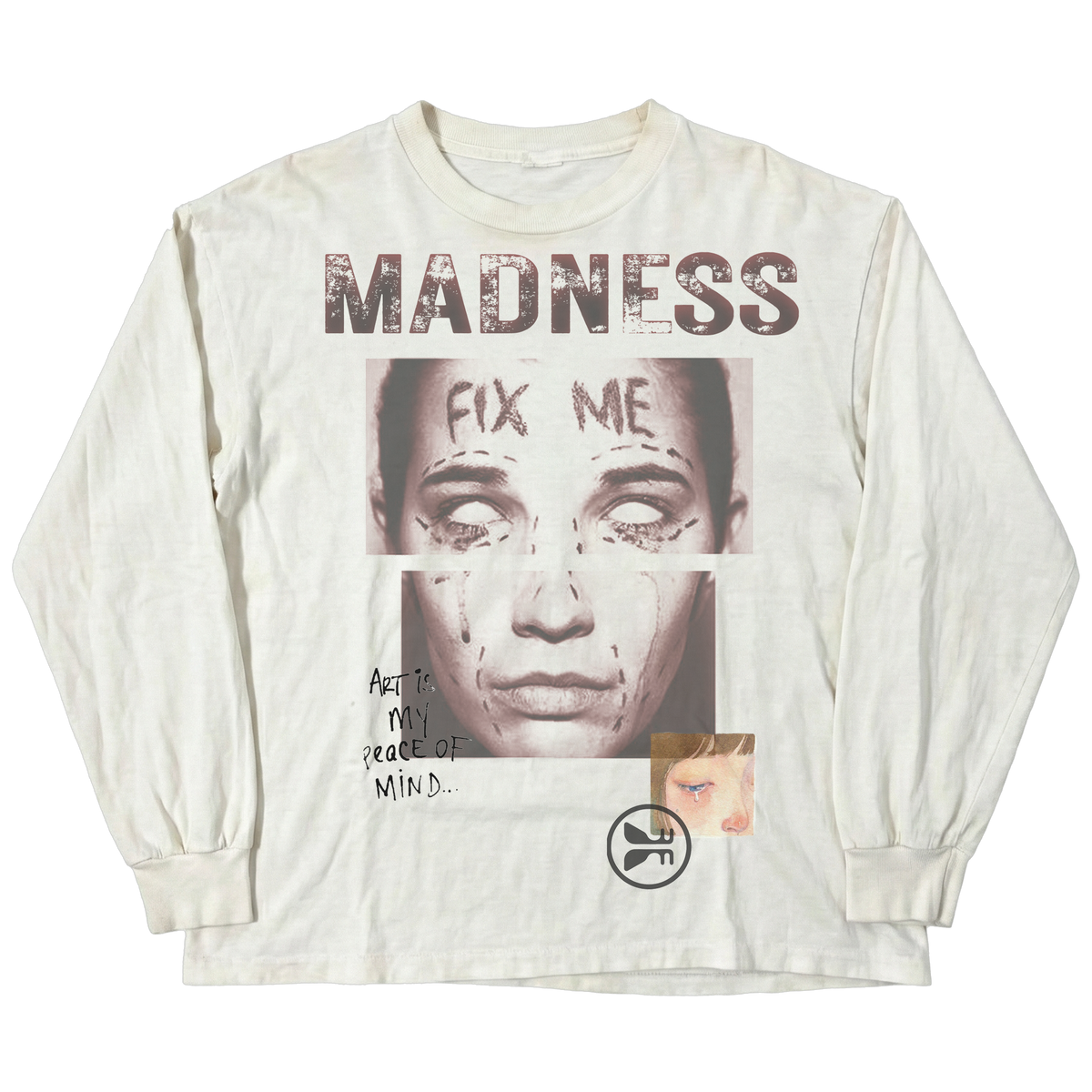 Fix Me L/S Tee - White