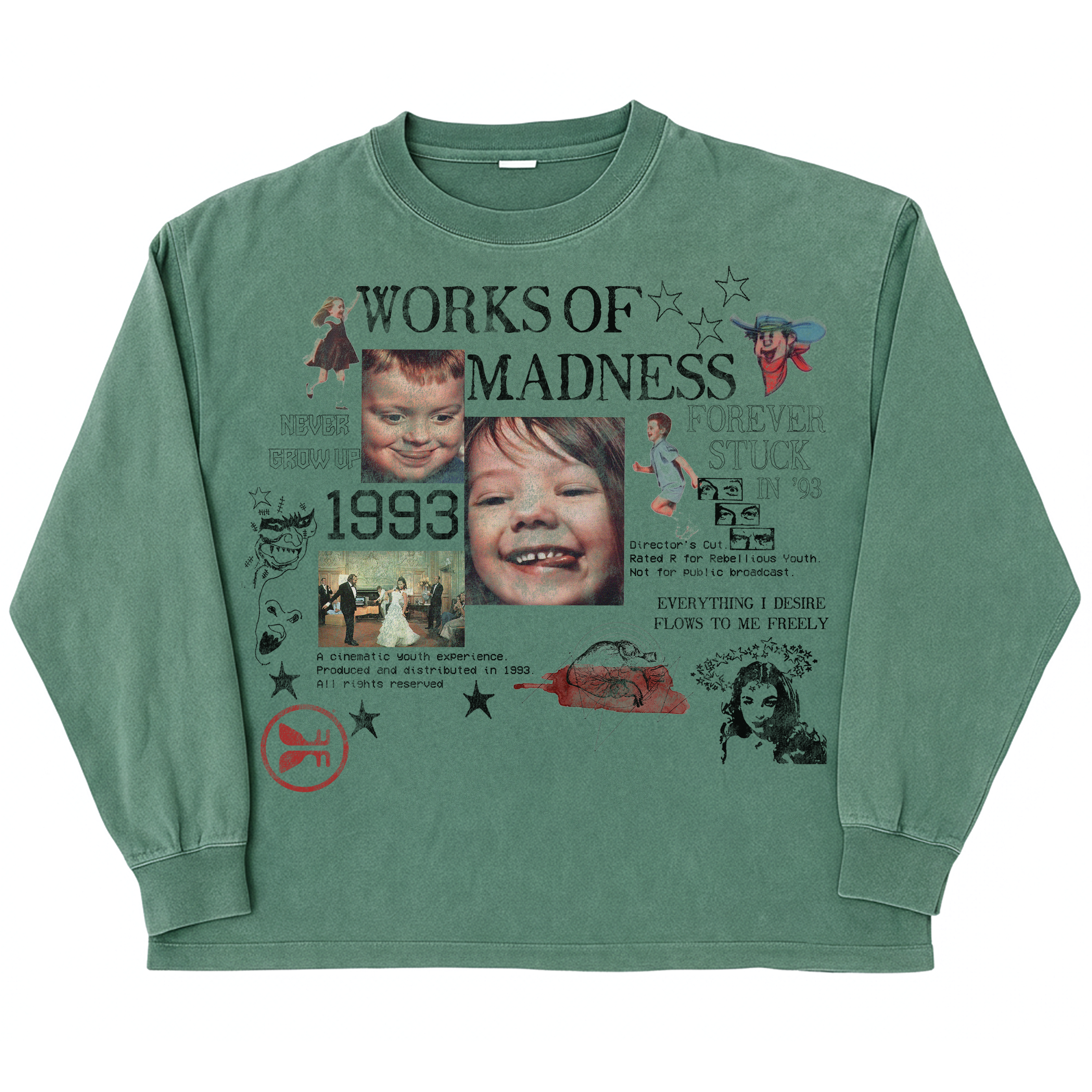 Forever Stuck L/S Tee - Green