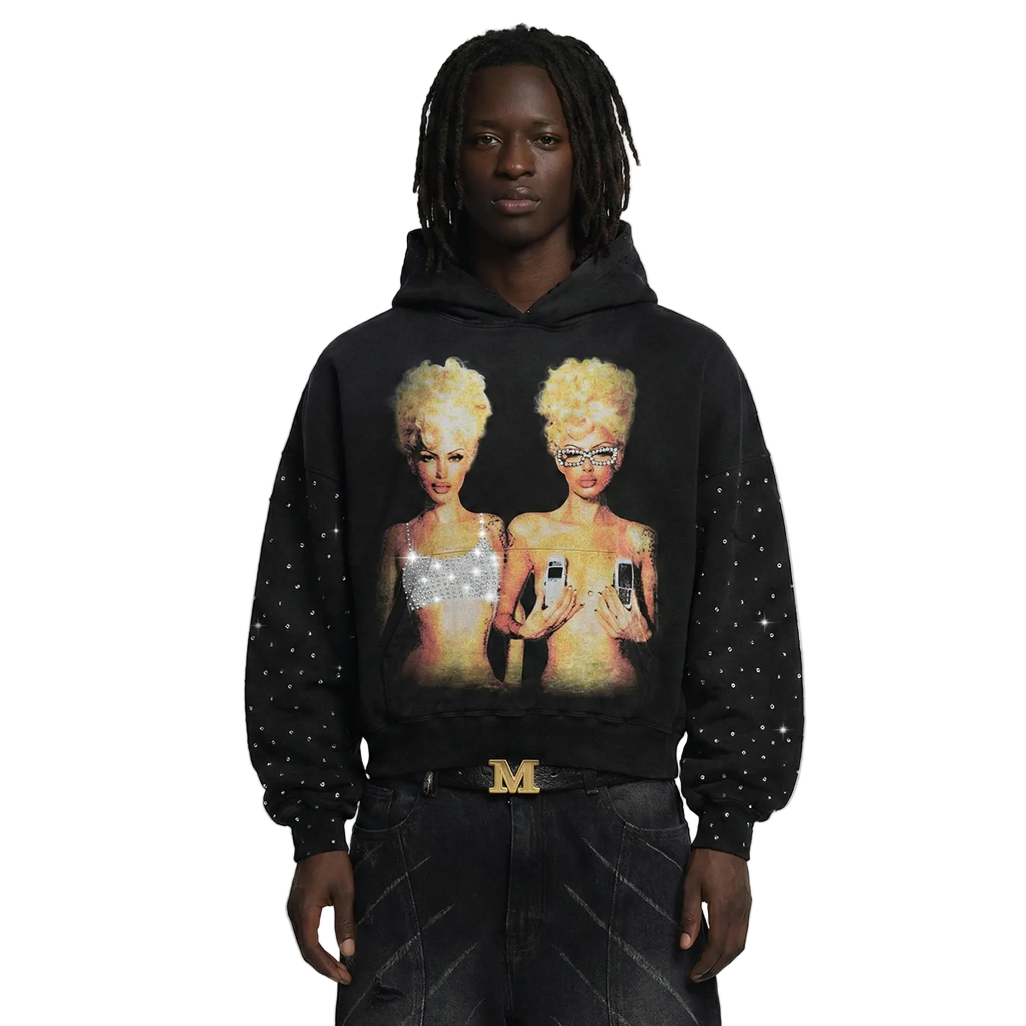 Blondes Rhinestone Hoodie