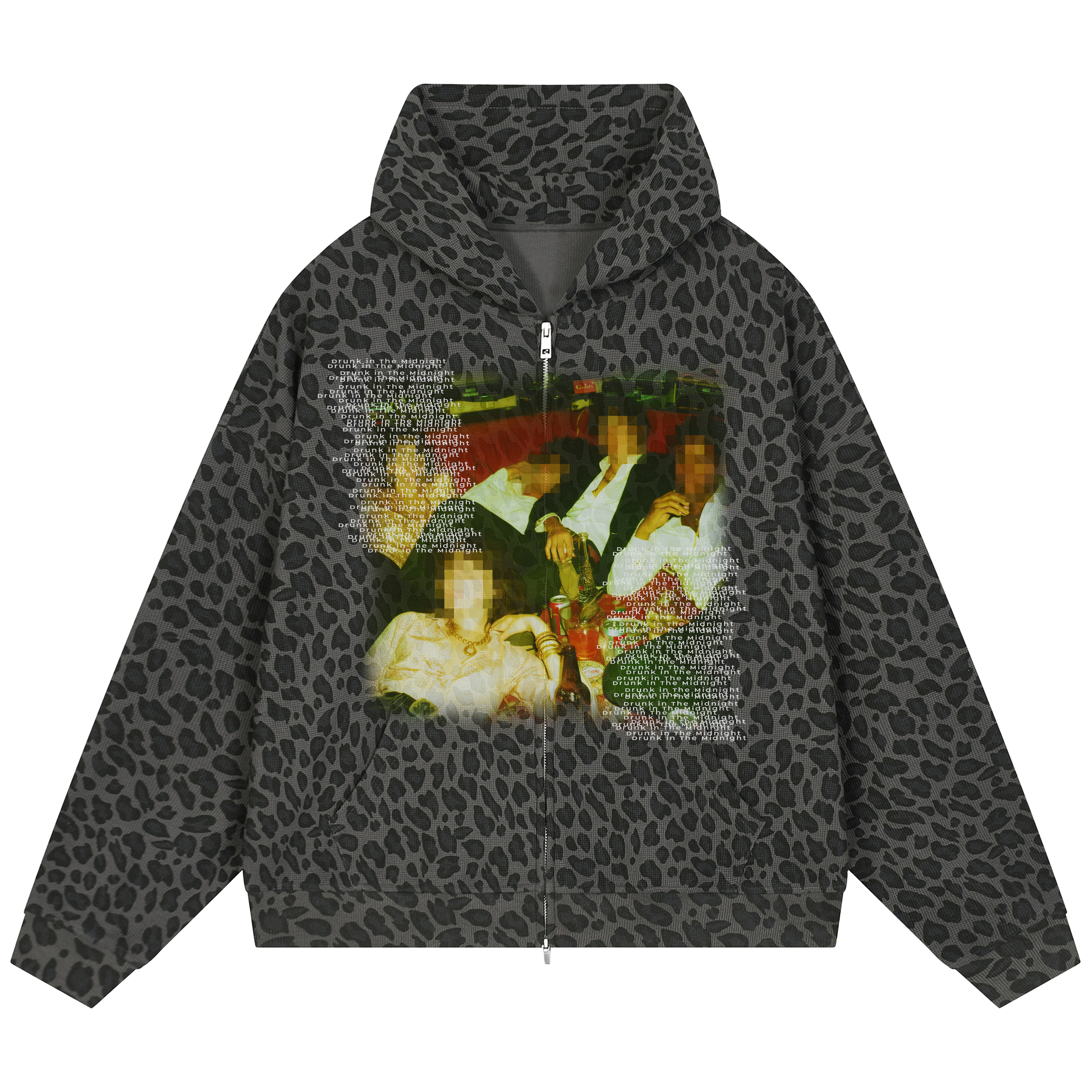Mafia Waffle Zip Up - Leopard
