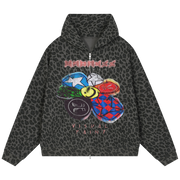 Visual Paint Waffle Zip Up