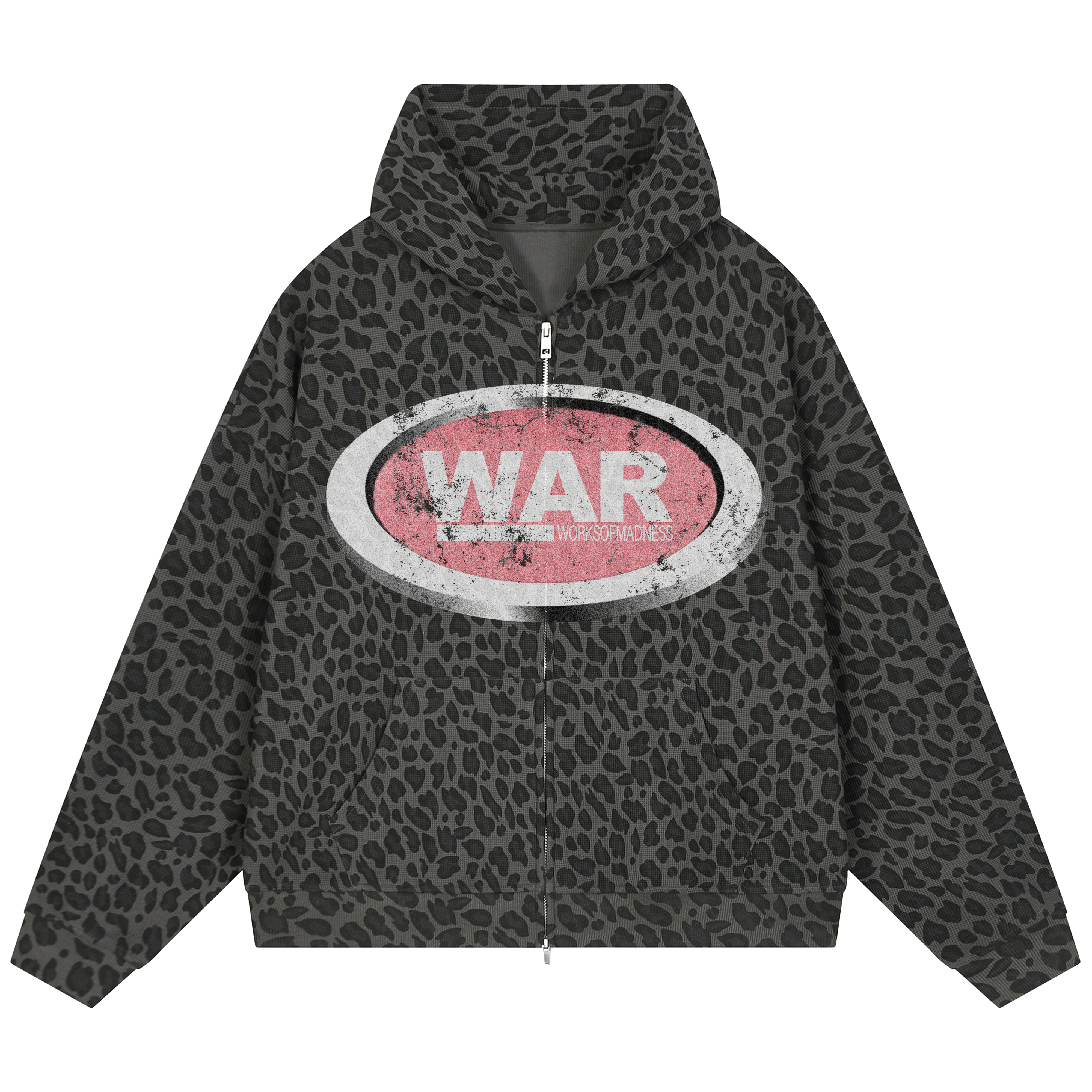 War Waffle Zip Up - Leopard