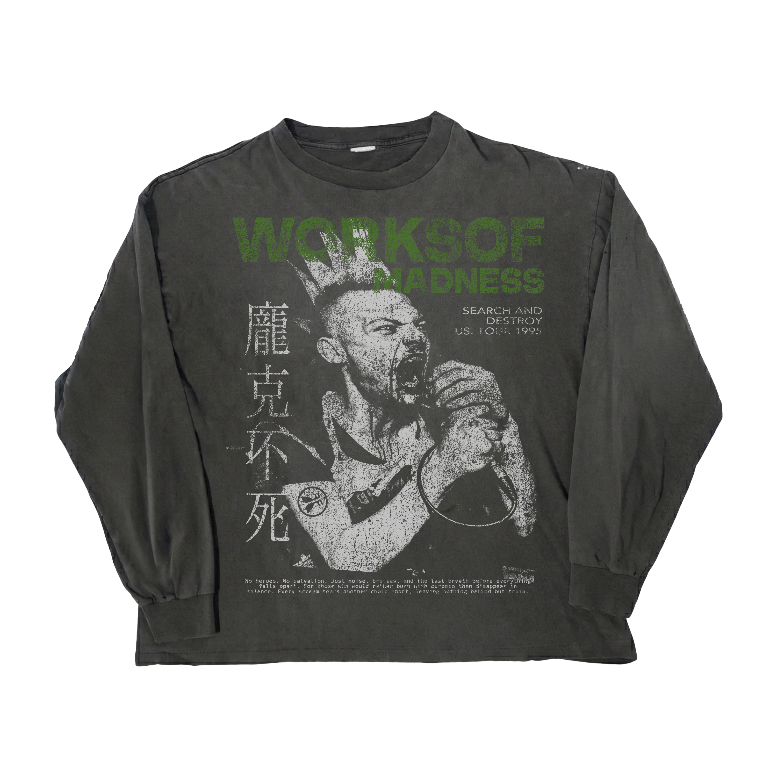 No Heroes L/S Tee Black