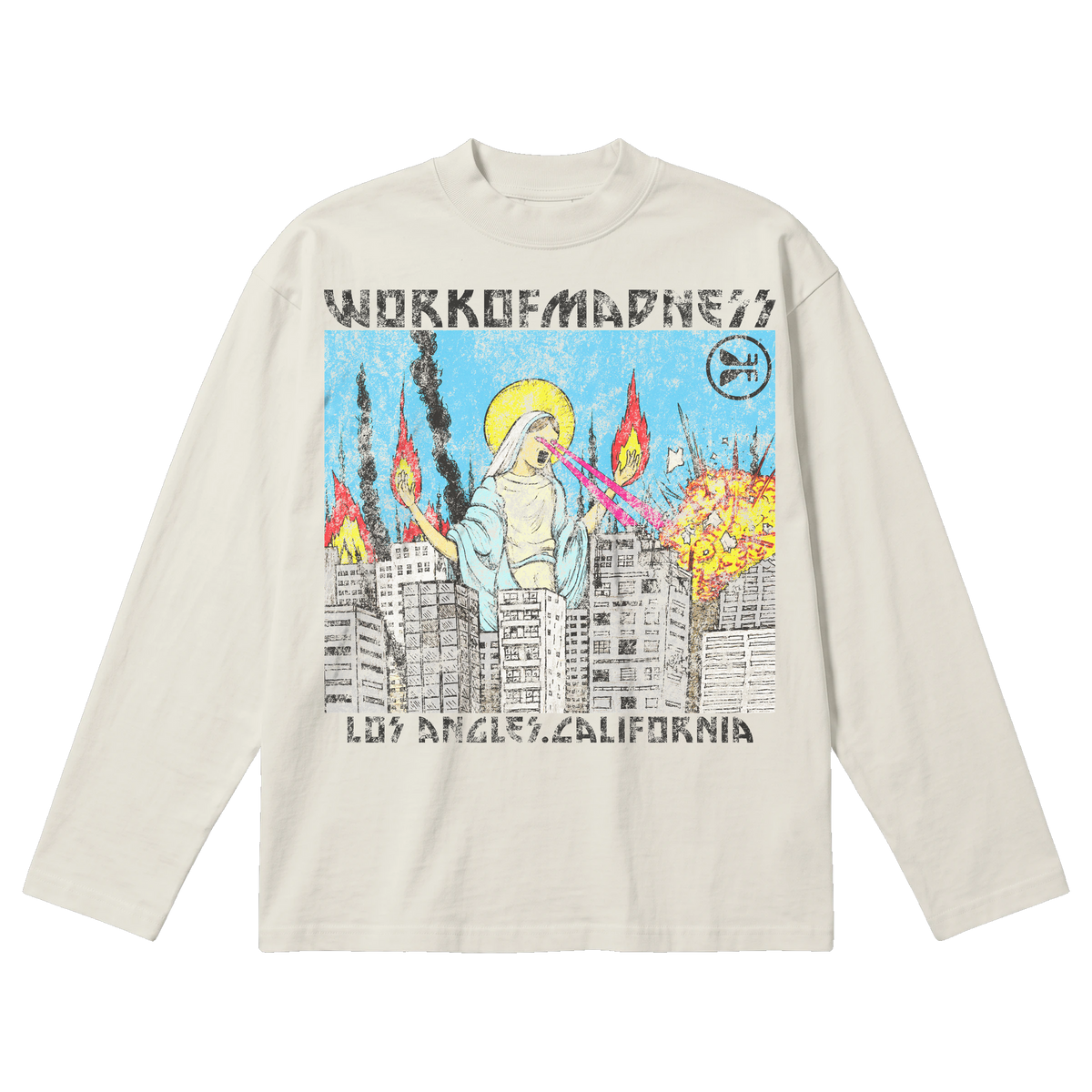 Lady of LA Baggy L/S Tee - Off White