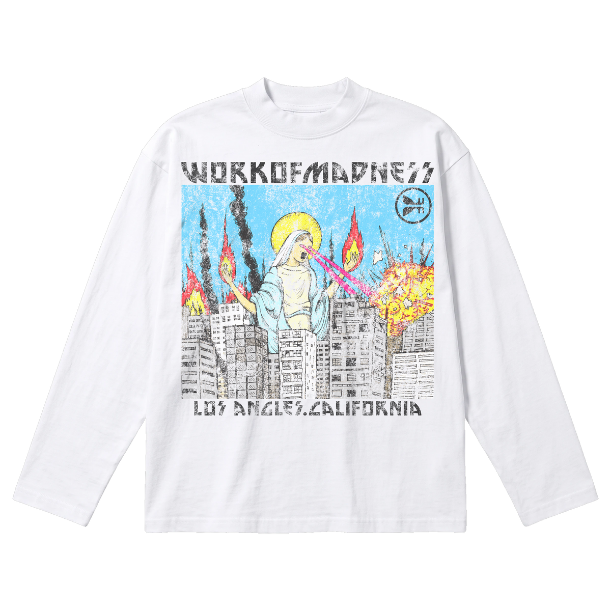 Lady of LA Baggy L/S Tee - White