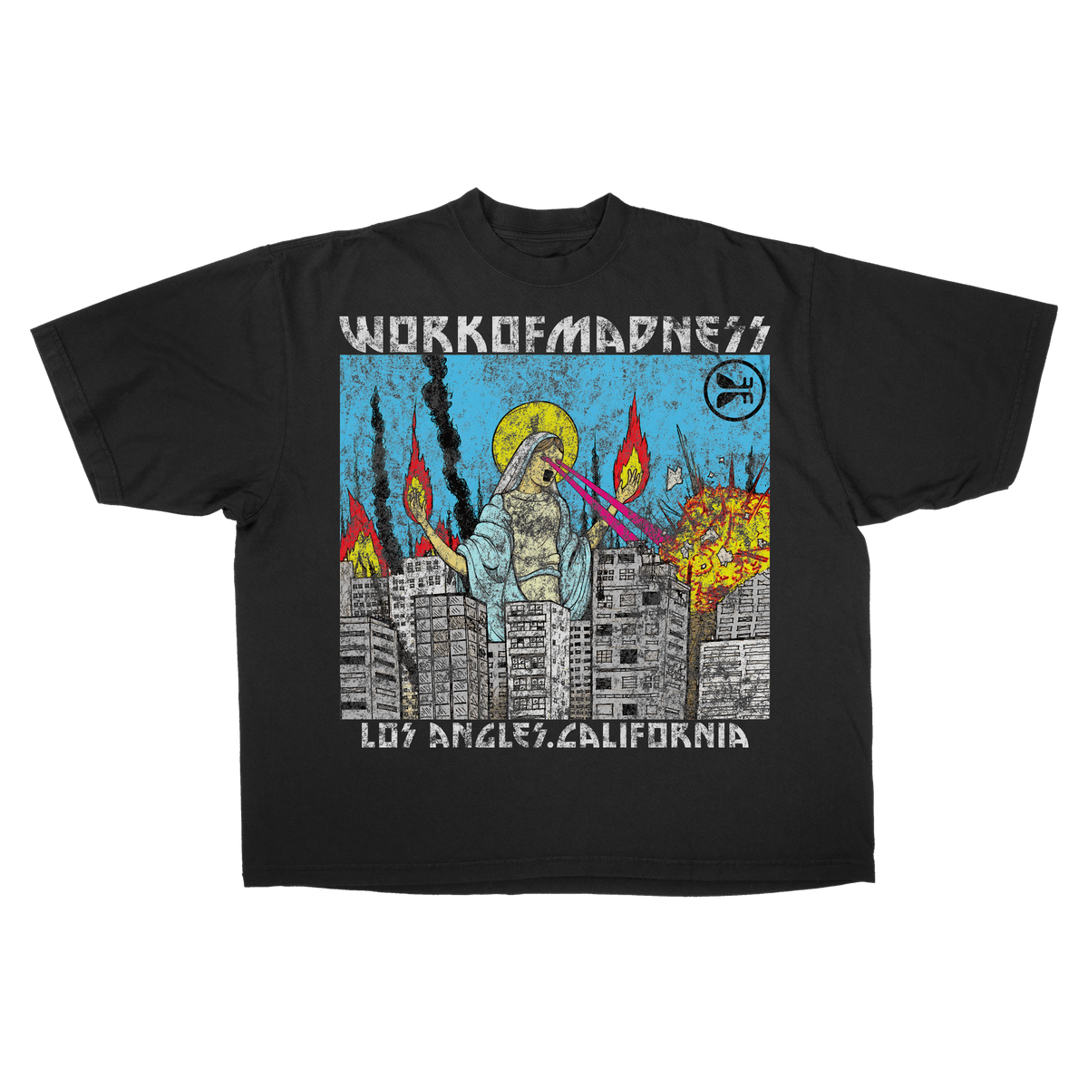 Lady of LA Drop Tee - Black