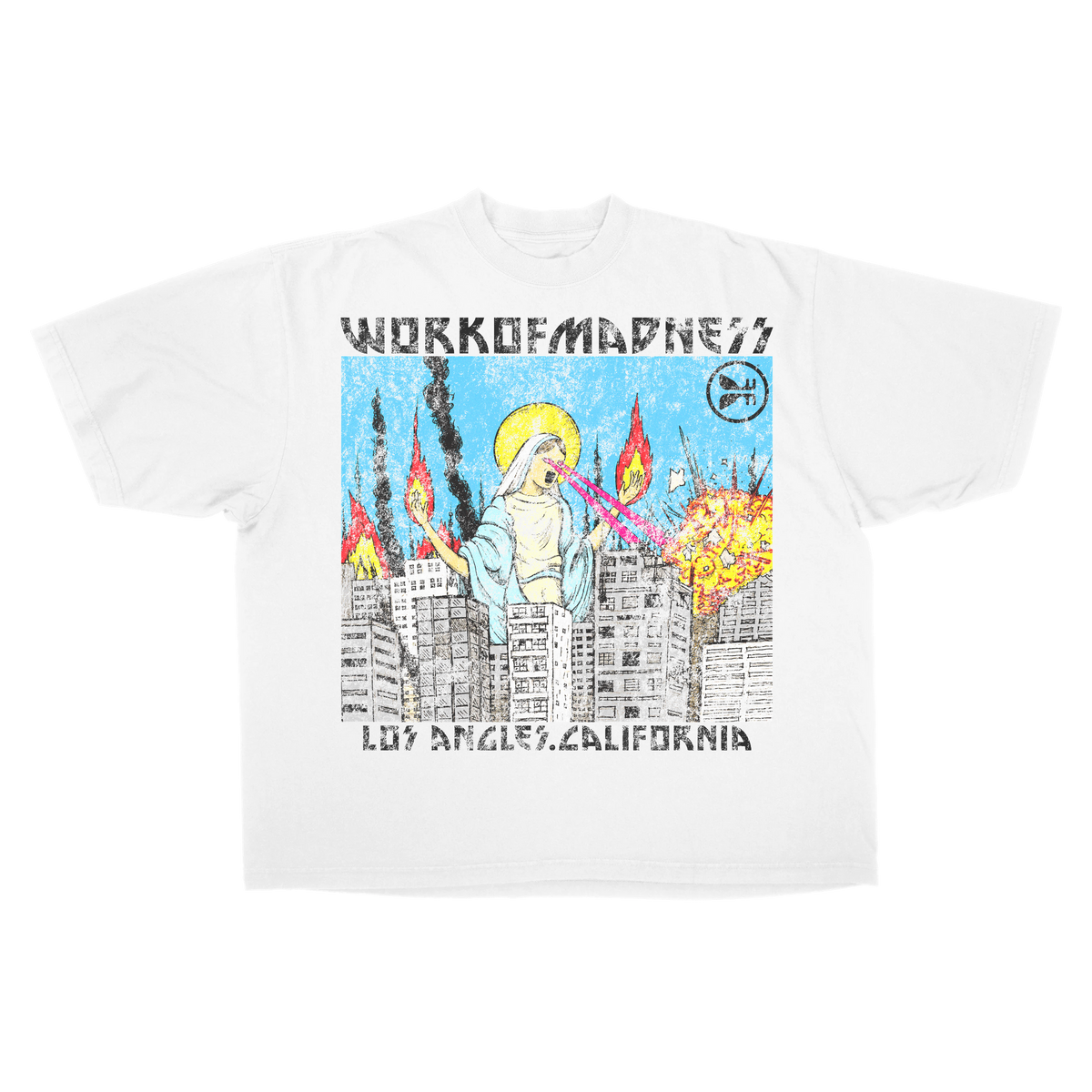 Lady of LA Drop Tee - White