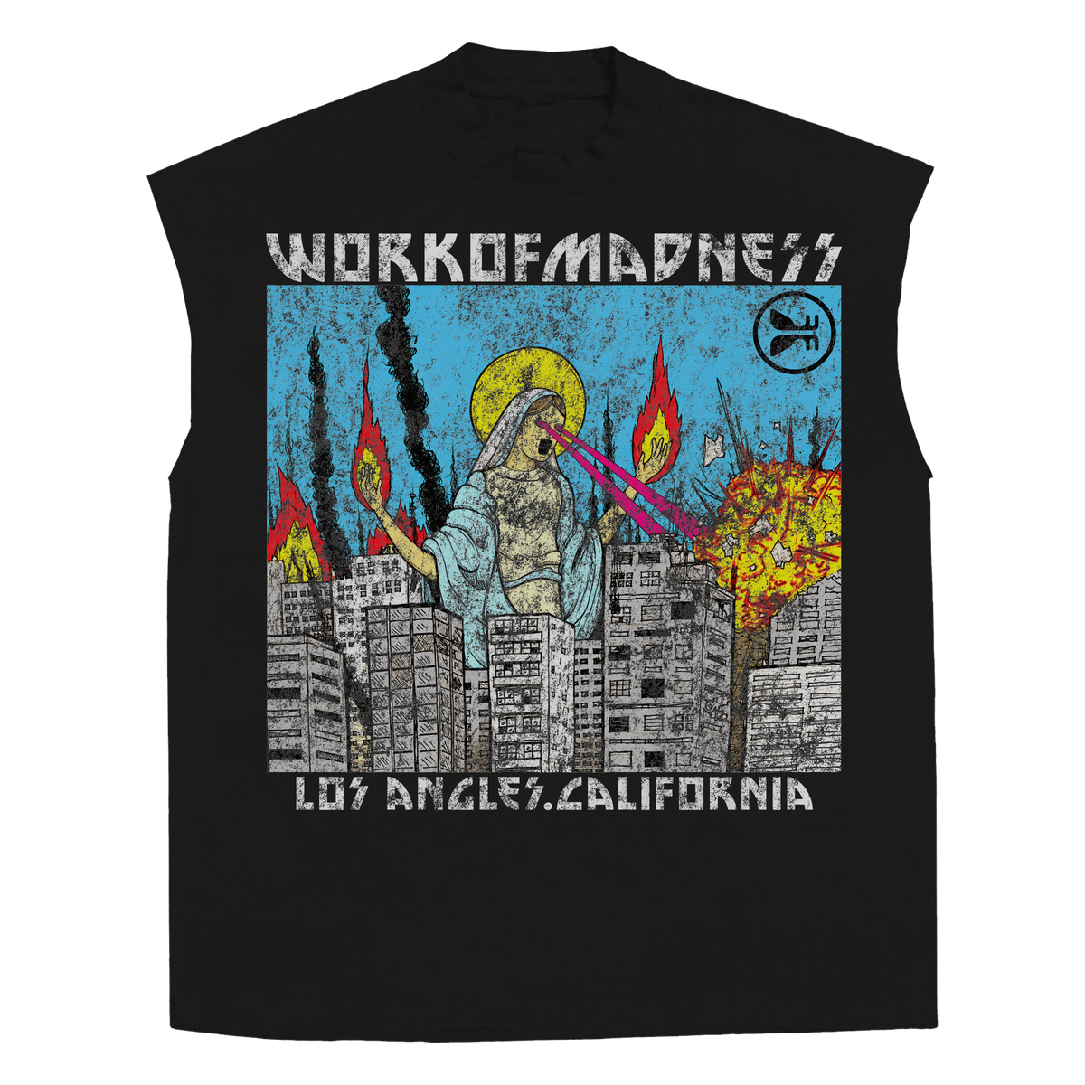 Lady of LA Sleeveless Tee - Black