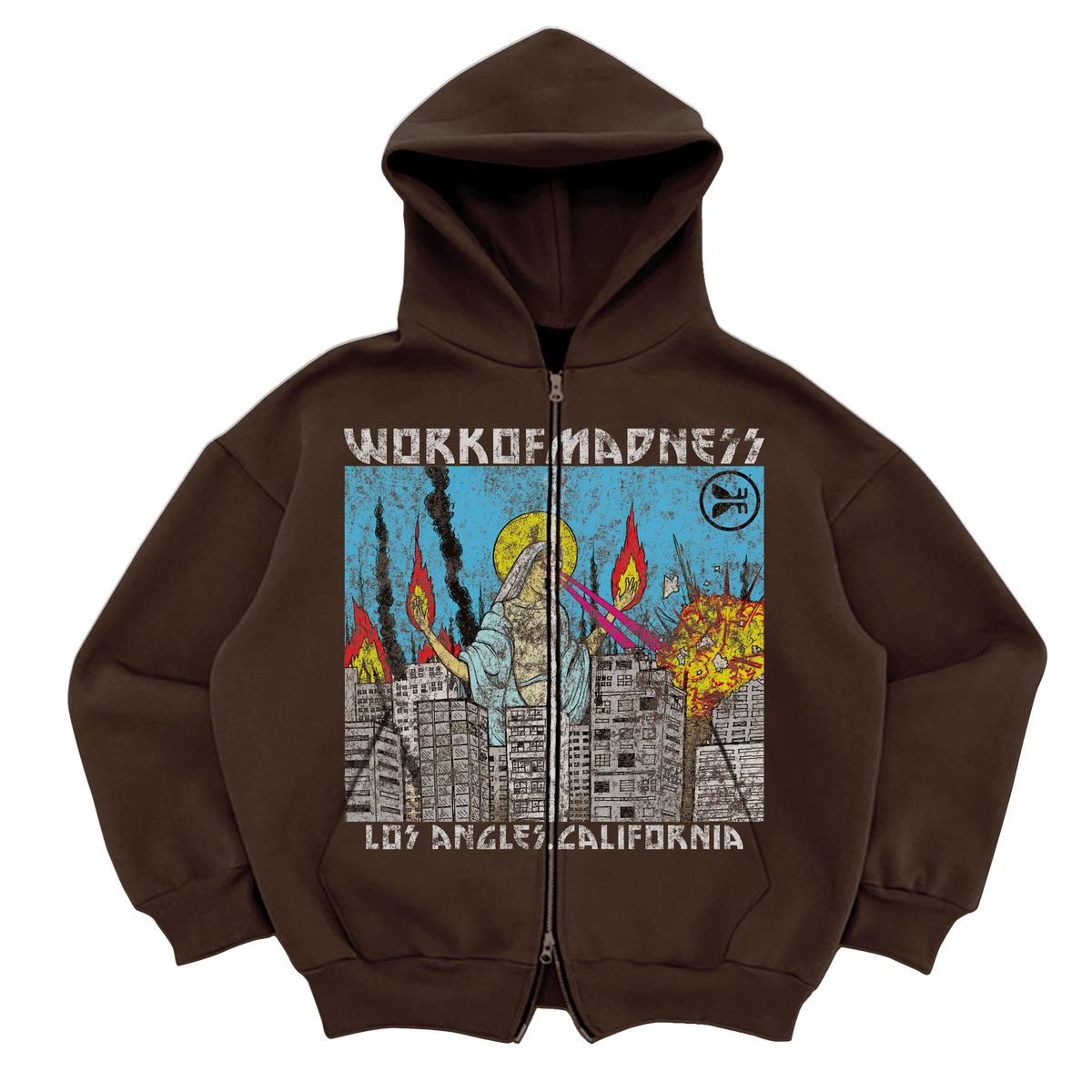Lady of LA Zip Up - Brown