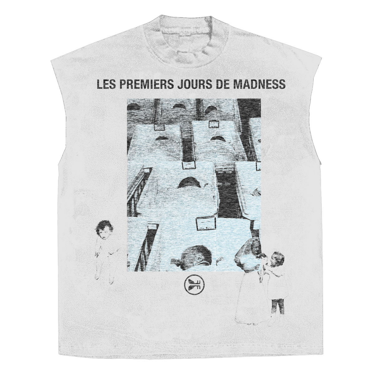 Les Premiers Sleeveless Tee - White