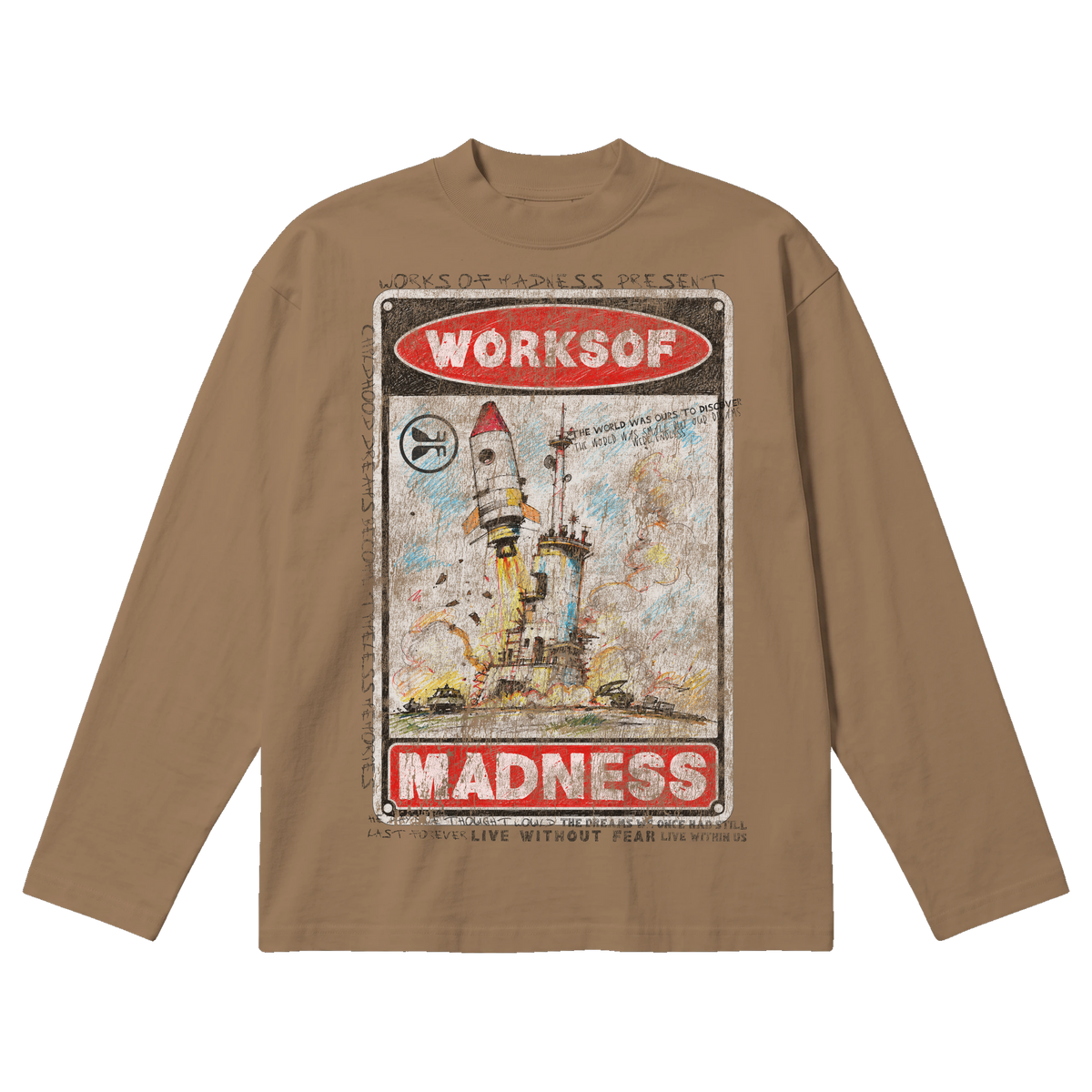 Liftoff Baggy L/S Tee - Latte