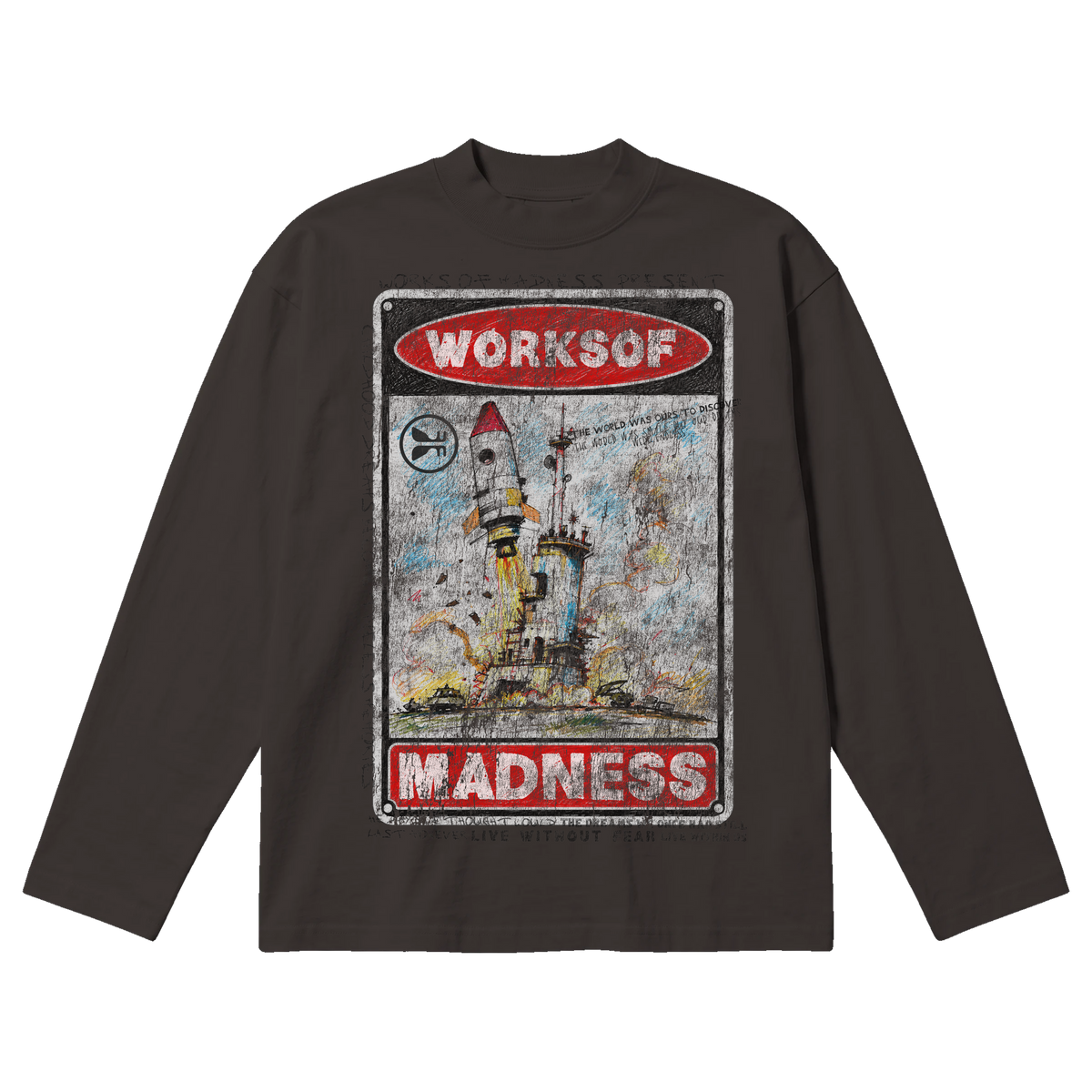 Liftoff Baggy L/S Tee - Off Black