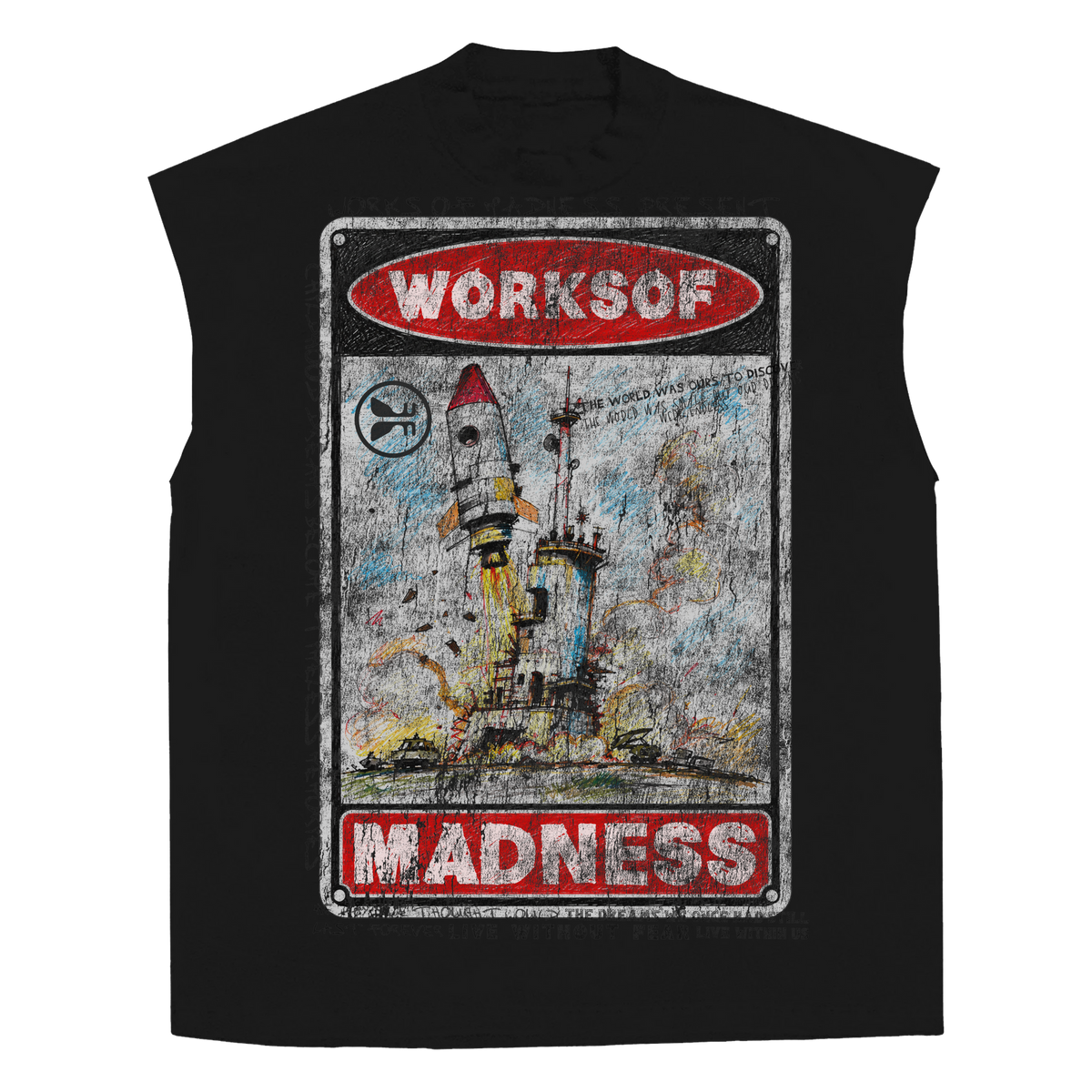 Liftoff Sleeveless Tee - Black