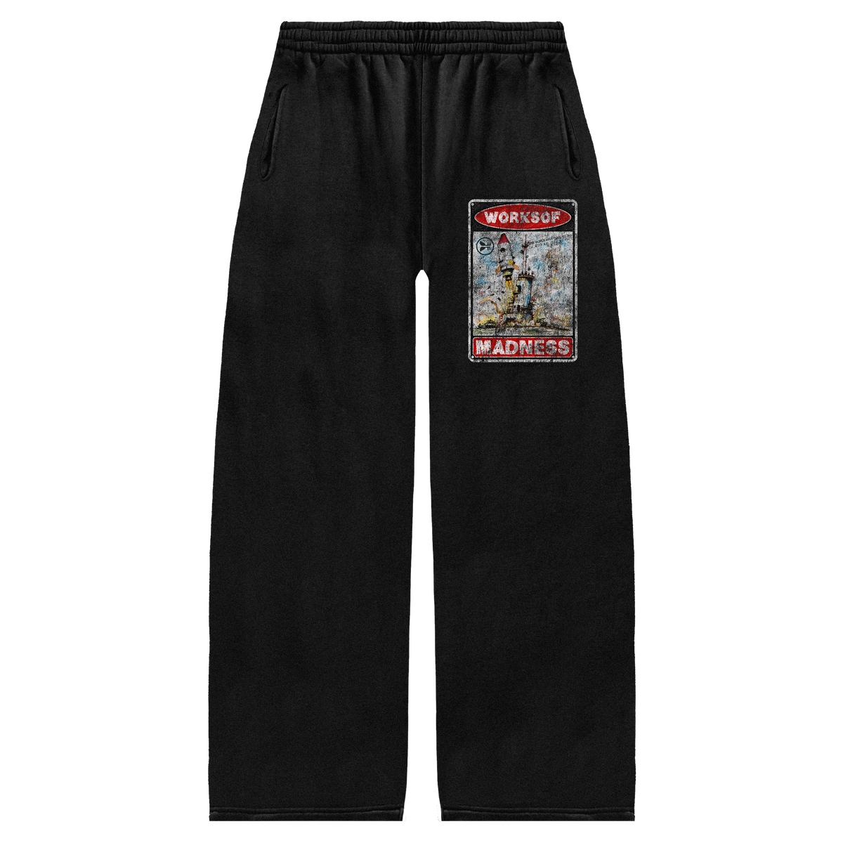 Liftoff Baggy Sweatpants - Black