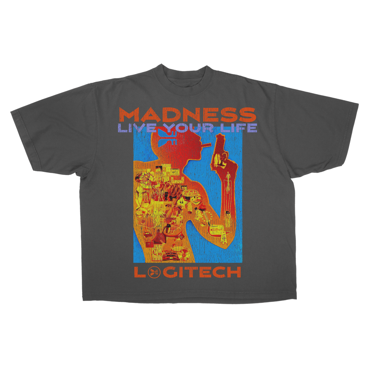 Logitec Drop Tee - Grey