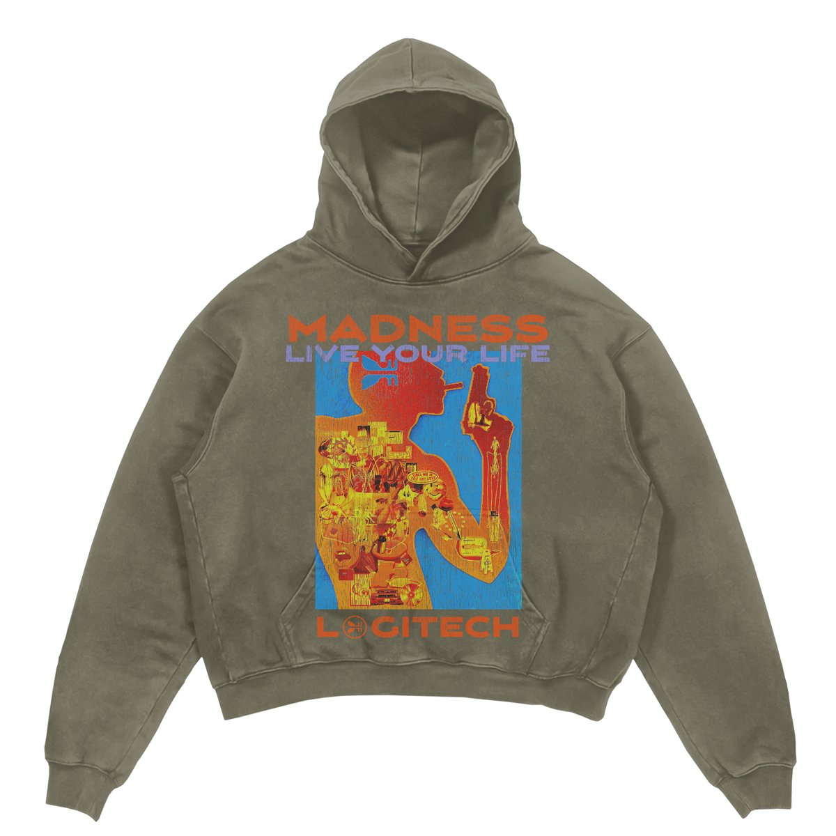 Logitec Hoodie - Olive