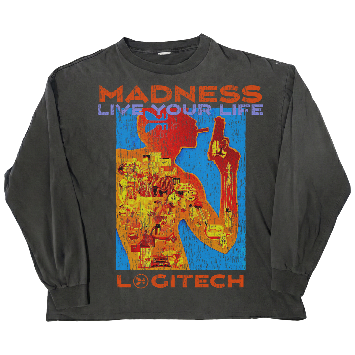 Logitec L/S Tee - Black