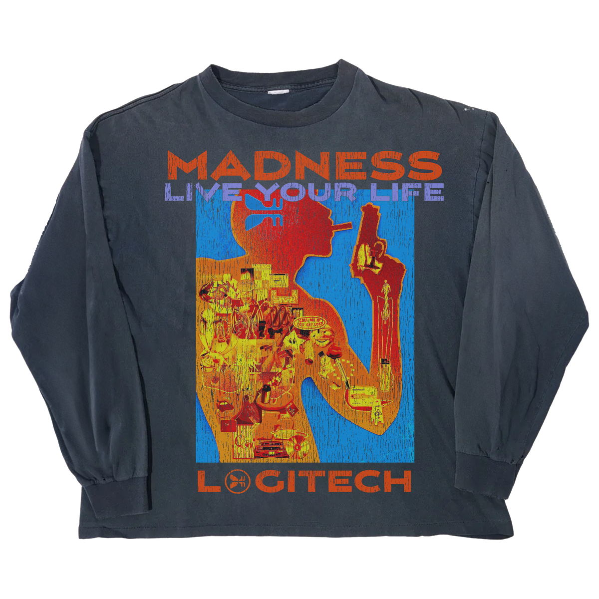 Logitec L/S Tee - Blue