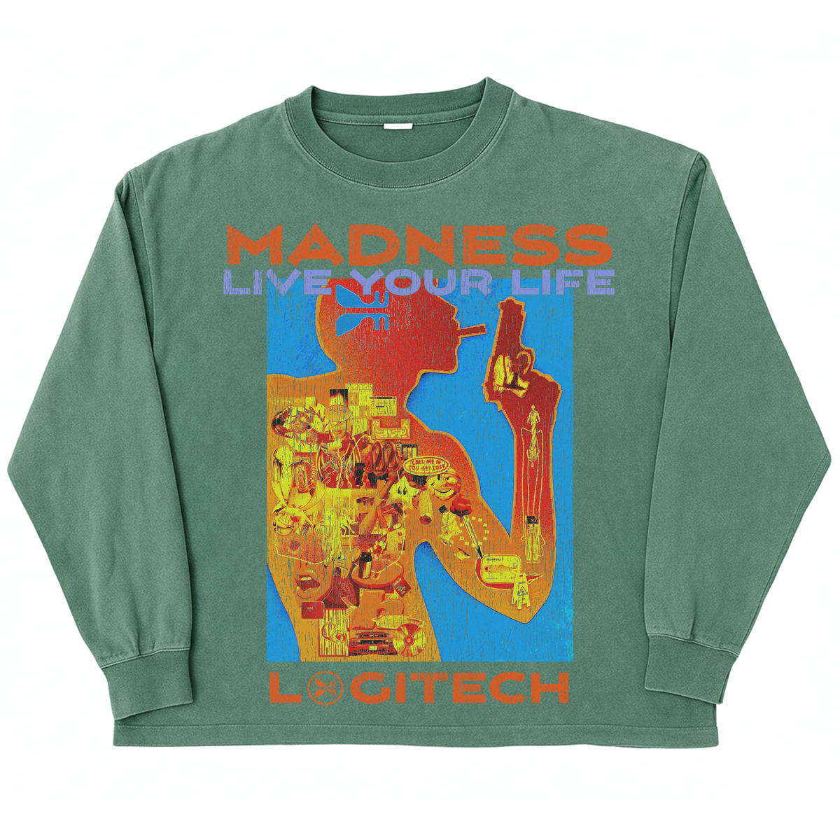 Logitec L/S Tee - Green
