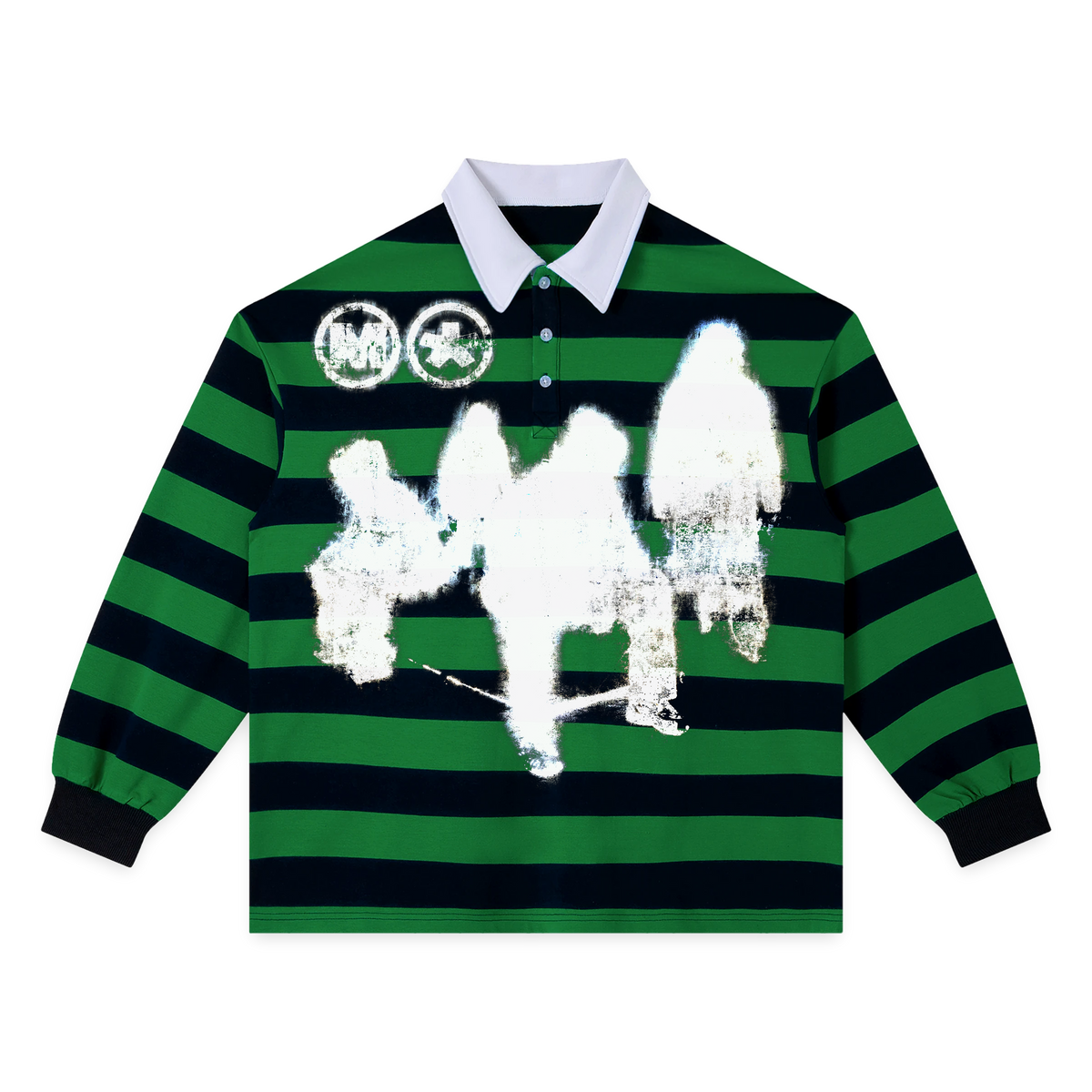 Lost Souls Stripe Polo - Green