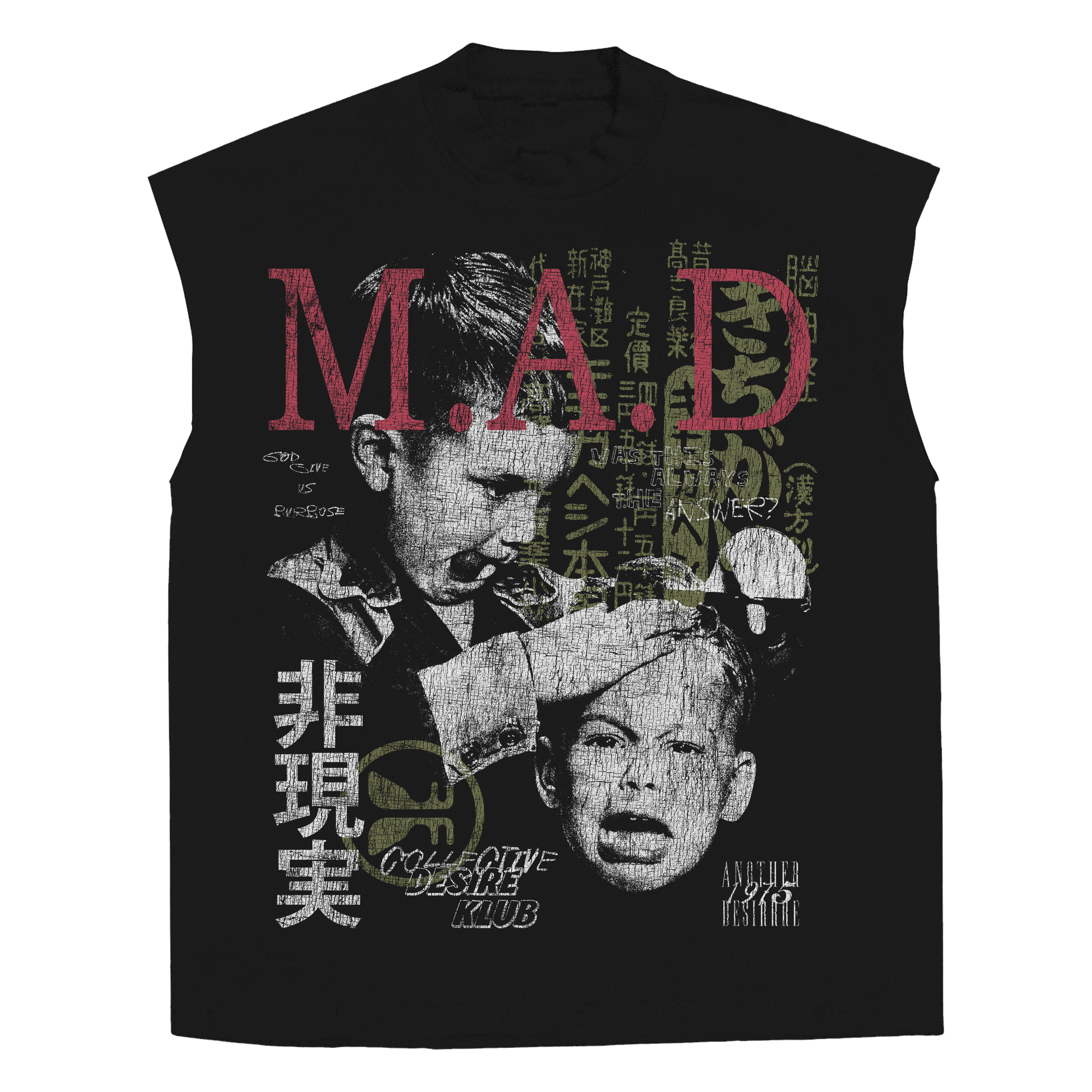 Mutually Assured Sleeveless Tee - Black