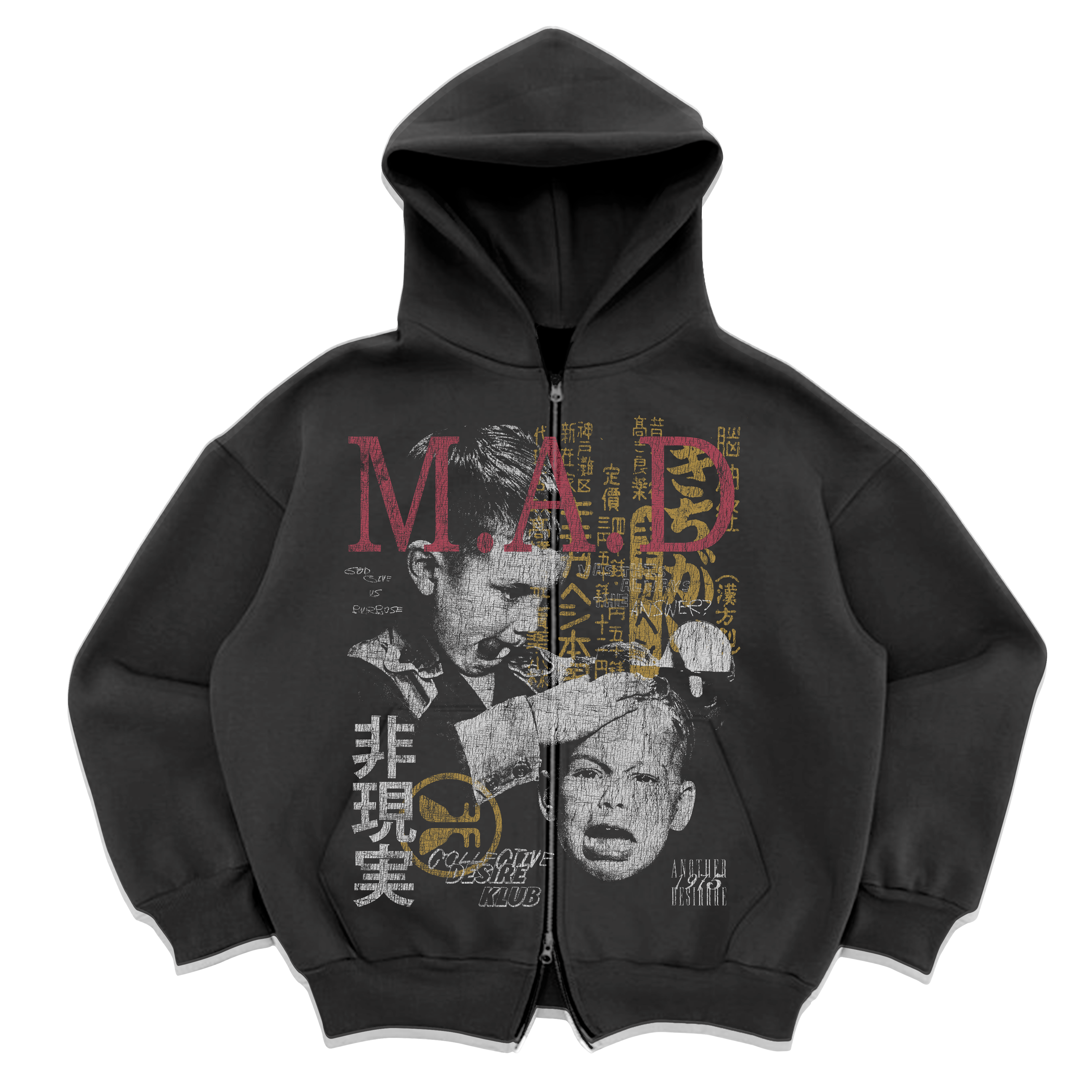 Mutually Assured Zip Up - Grey