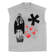 Red Handed Sleeveless Tee