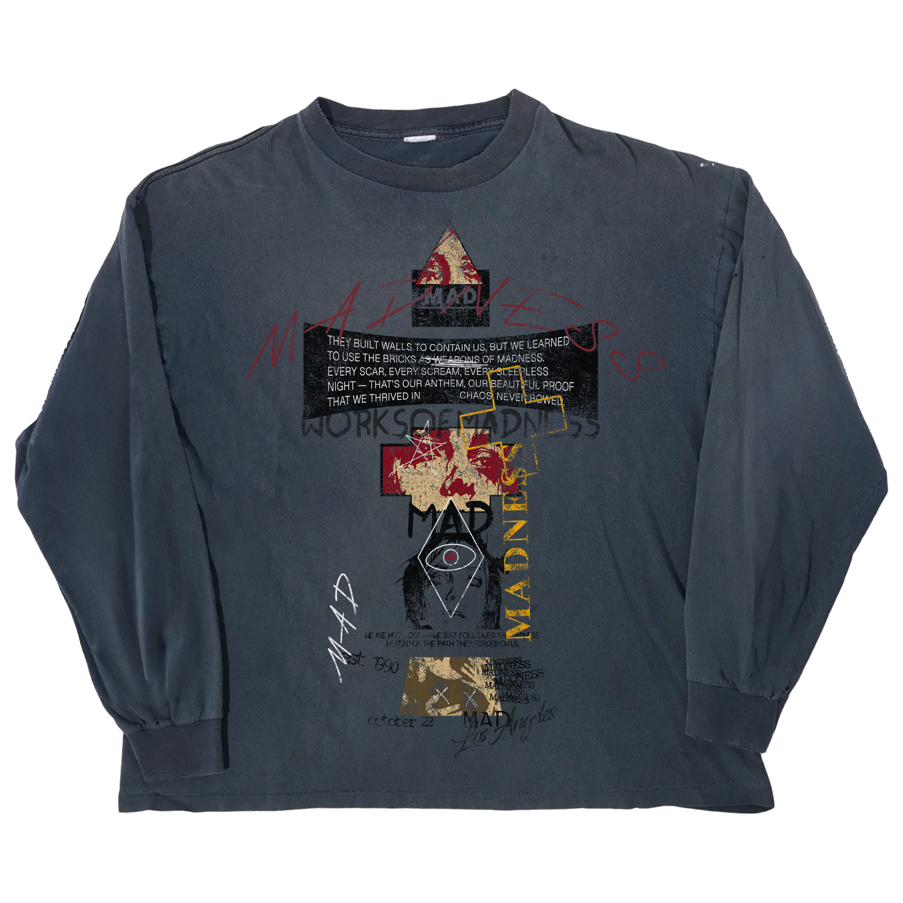 Mad Anthem L/S Tee - Blue
