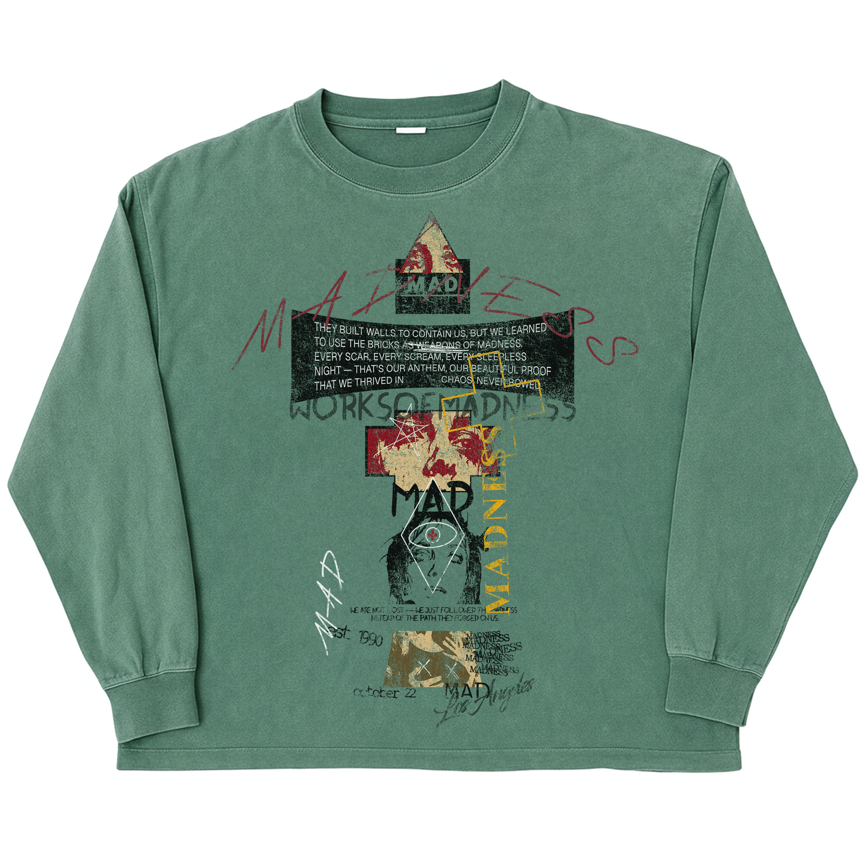 Mad Anthem L/S Tee - Green
