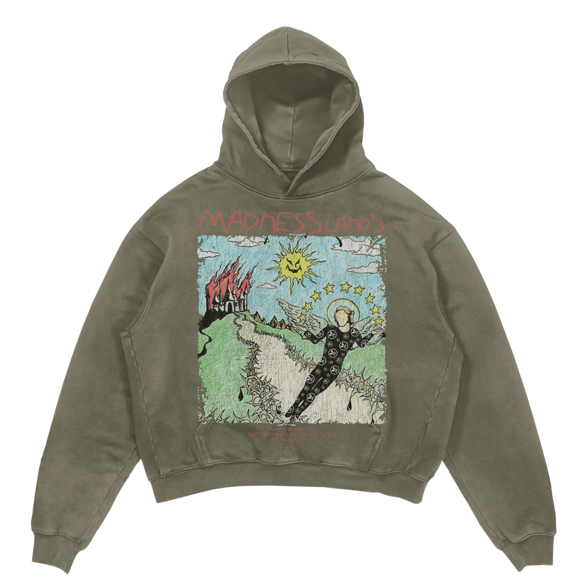 Mad Lands Hoodie - Olive