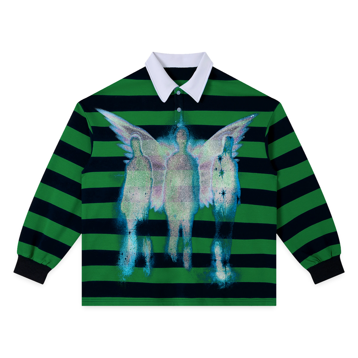 Messiah Stripe Polo - Green
