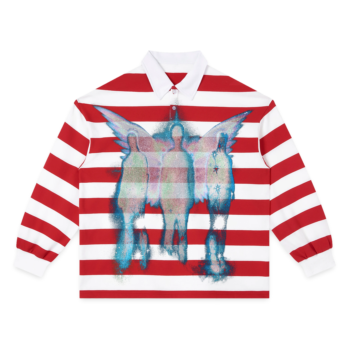 Messiah Stripe Polo - Red