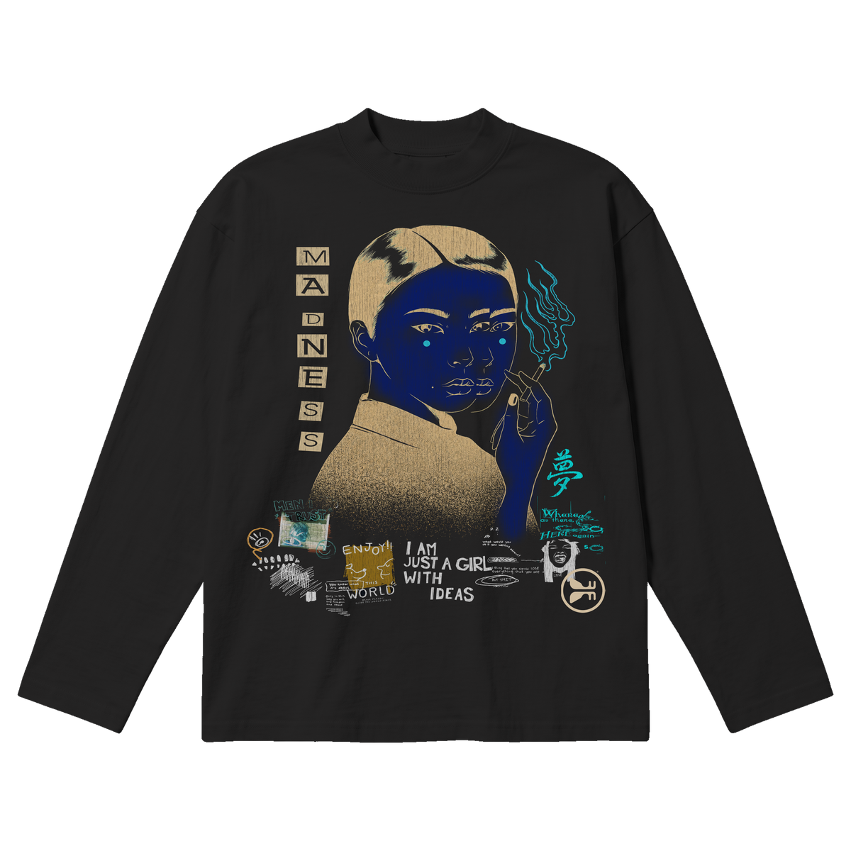 Muse Baggy L/S Tee - Black