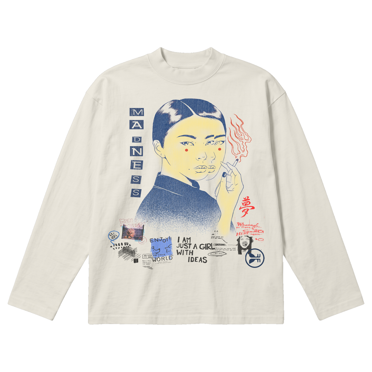 Muse Baggy L/S Tee - Off White