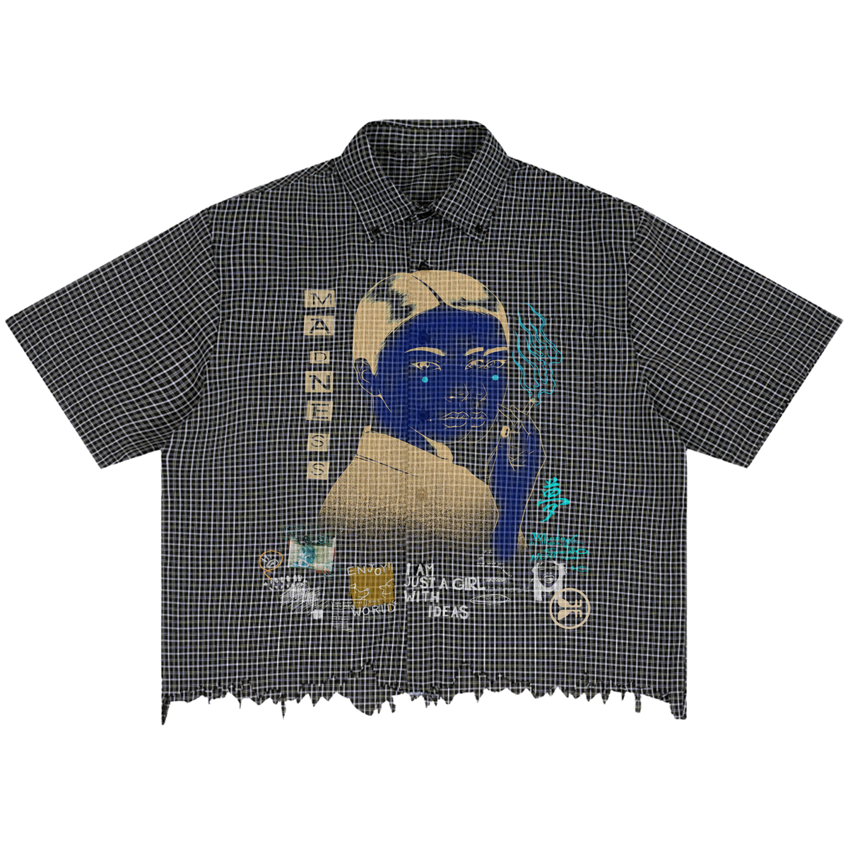 Muse Distress Button Up