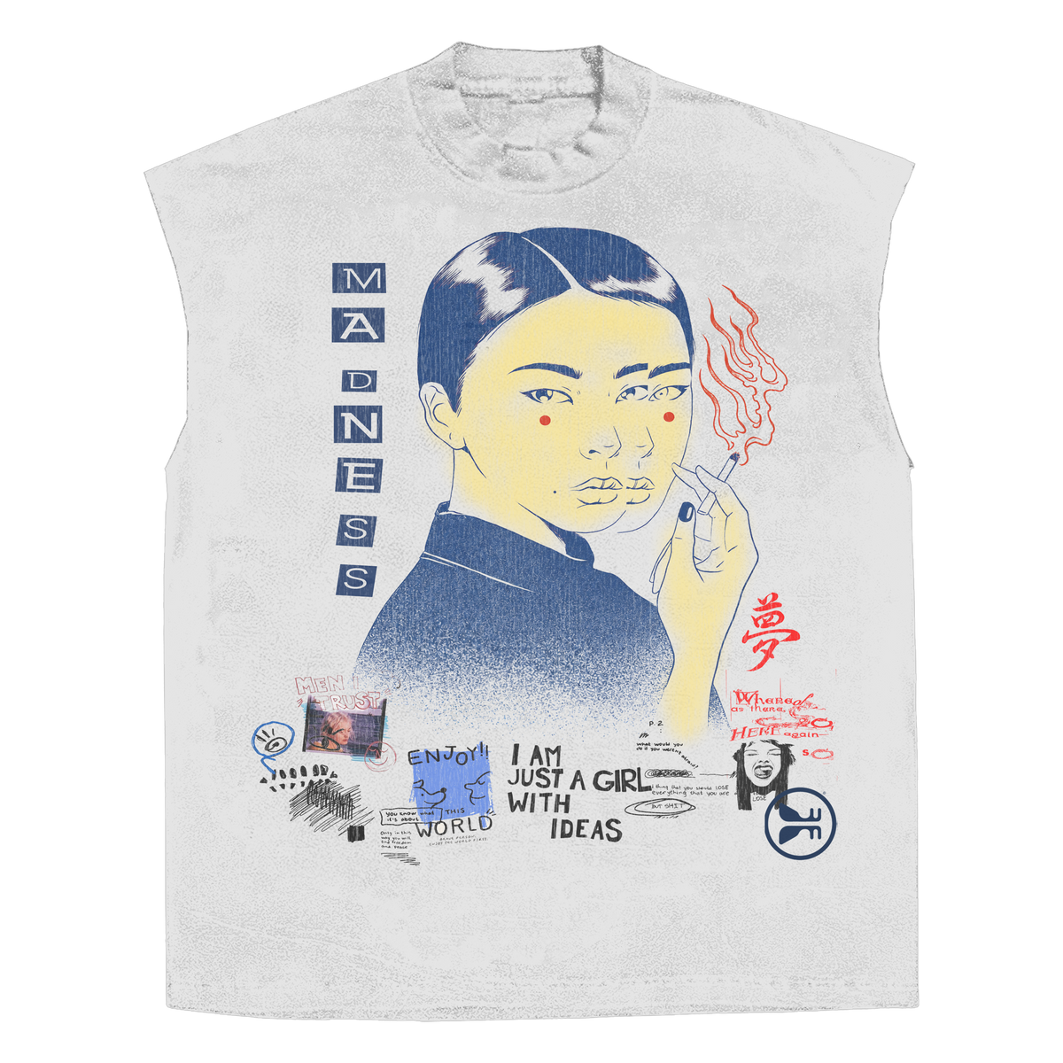 Muse Sleeveless Tee - White