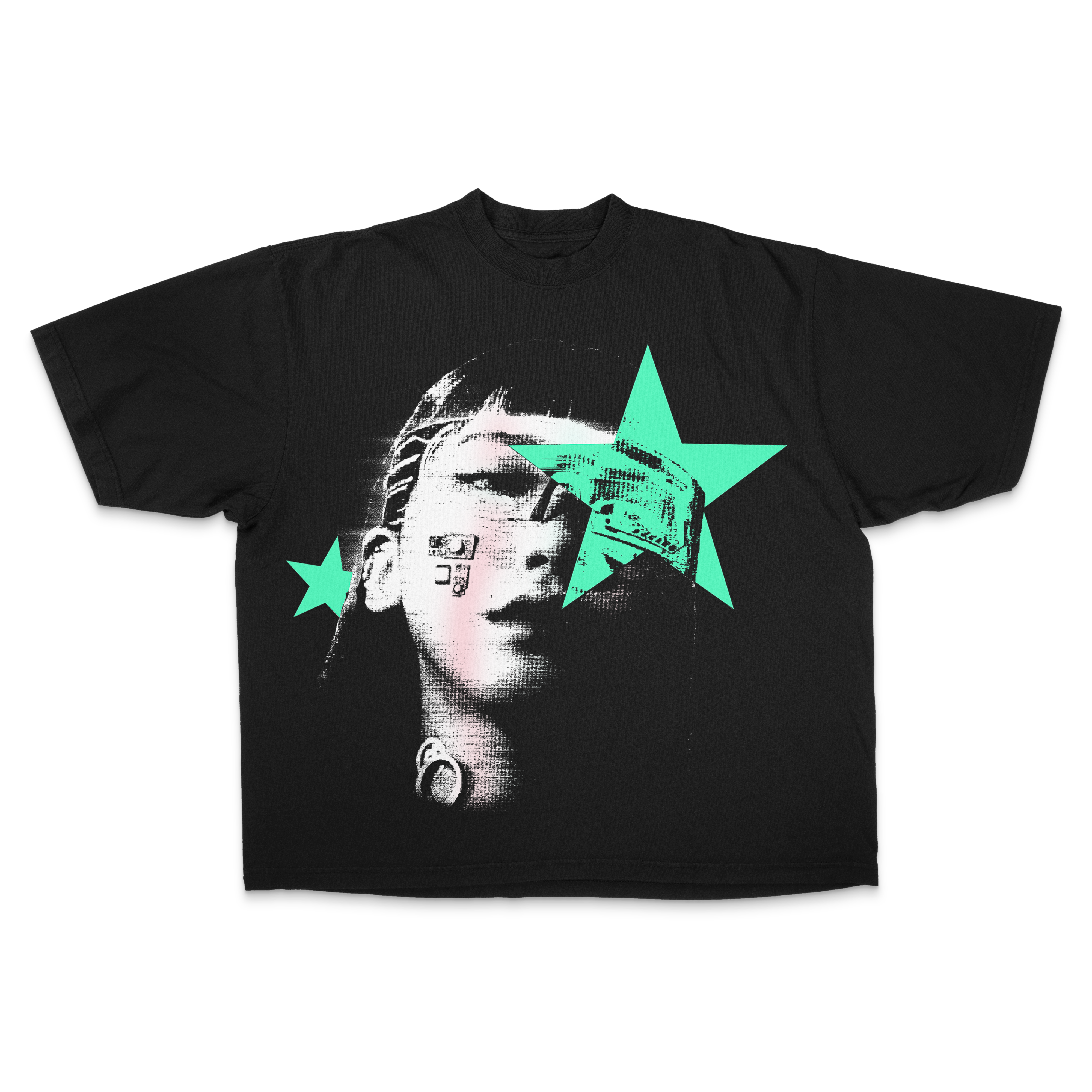 Faded Star Drop Shoulder Tee